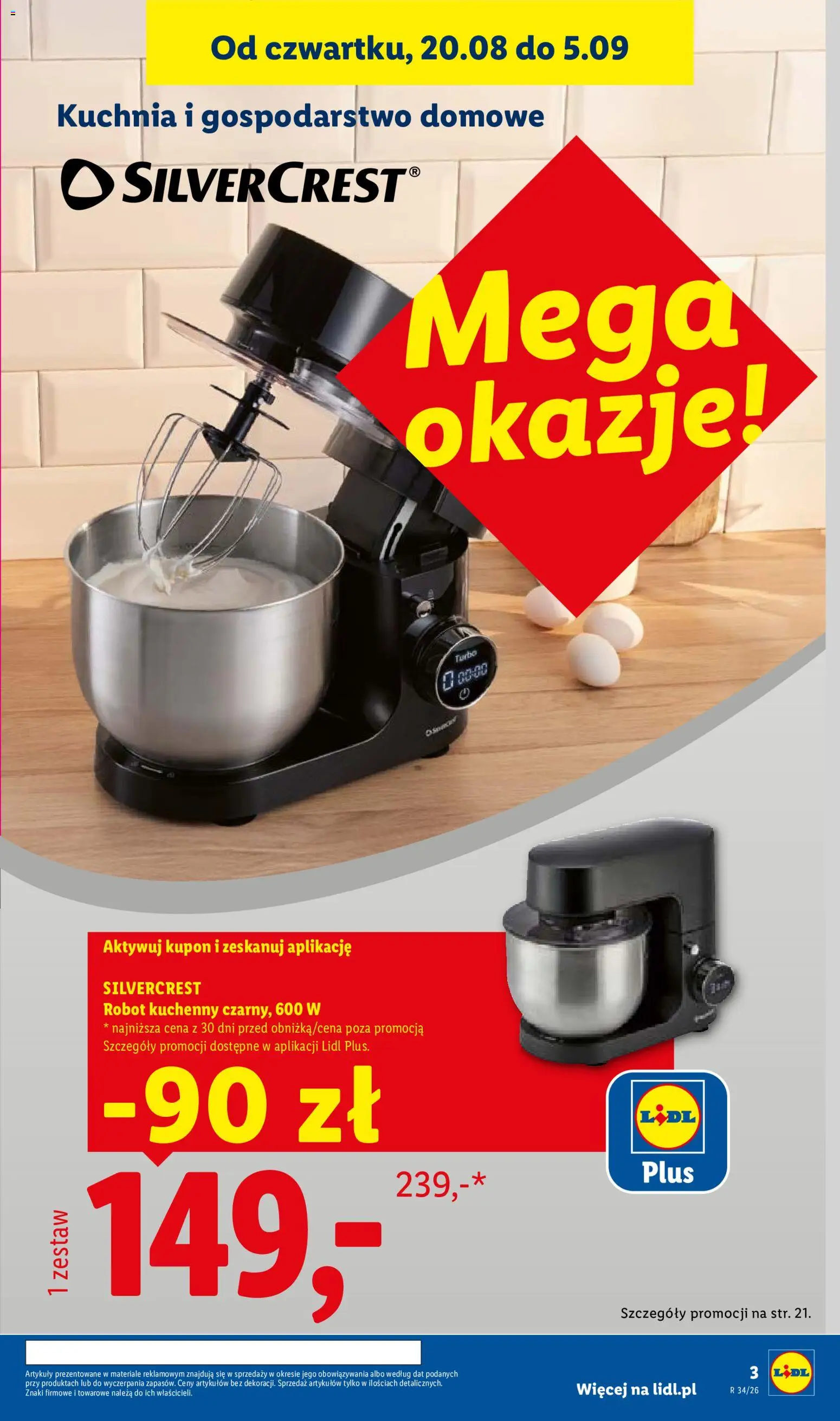 Lidl Polsko katalog od 17.08.2026 | Strana: 3 | Produkty: Robot