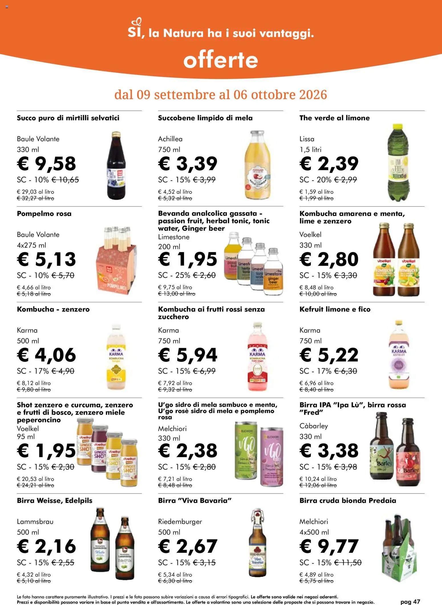 Volantino Natura Sì del 09/09/2026 | Pagina: 47 | Prodotti: Lime, The, Baule, Zenzero