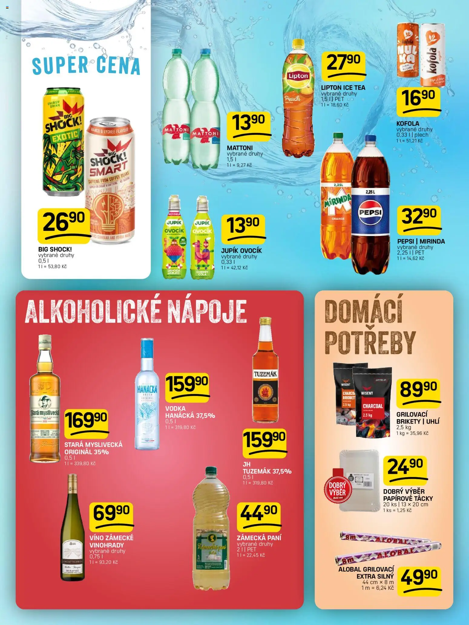 Flop leták od 19.08.2026 | Strana: 10 | Produkty: Mattoni, Vodka, Mirinda, Kofola