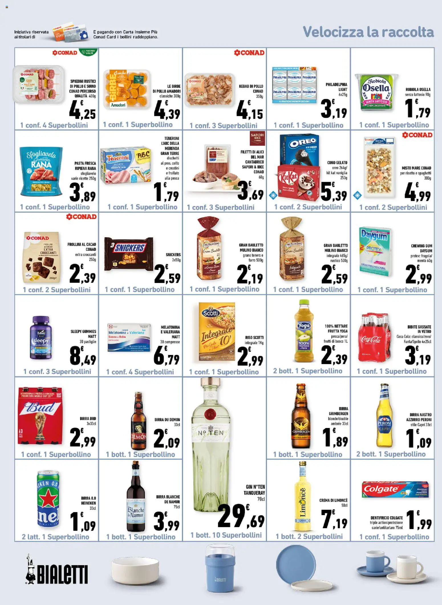 Volantino Conad del 01/07/2026 | Pagina: 14 | Prodotti: Gelato, Suino, Heineken, Coca Cola