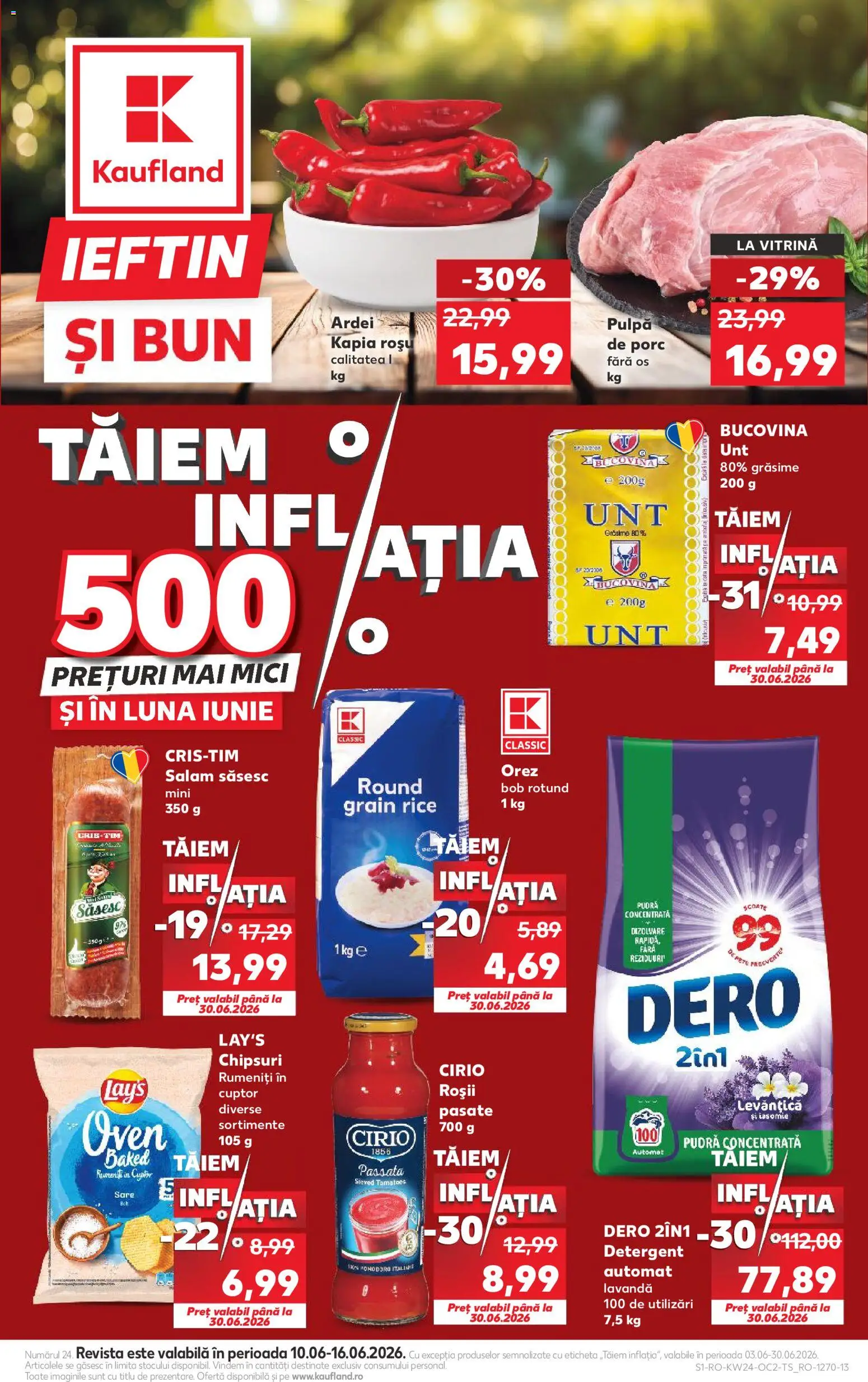 Kaufland RO akciós ujság - amely érvényes a következő dátumtól: 10.06.2026 | Oldal: 1