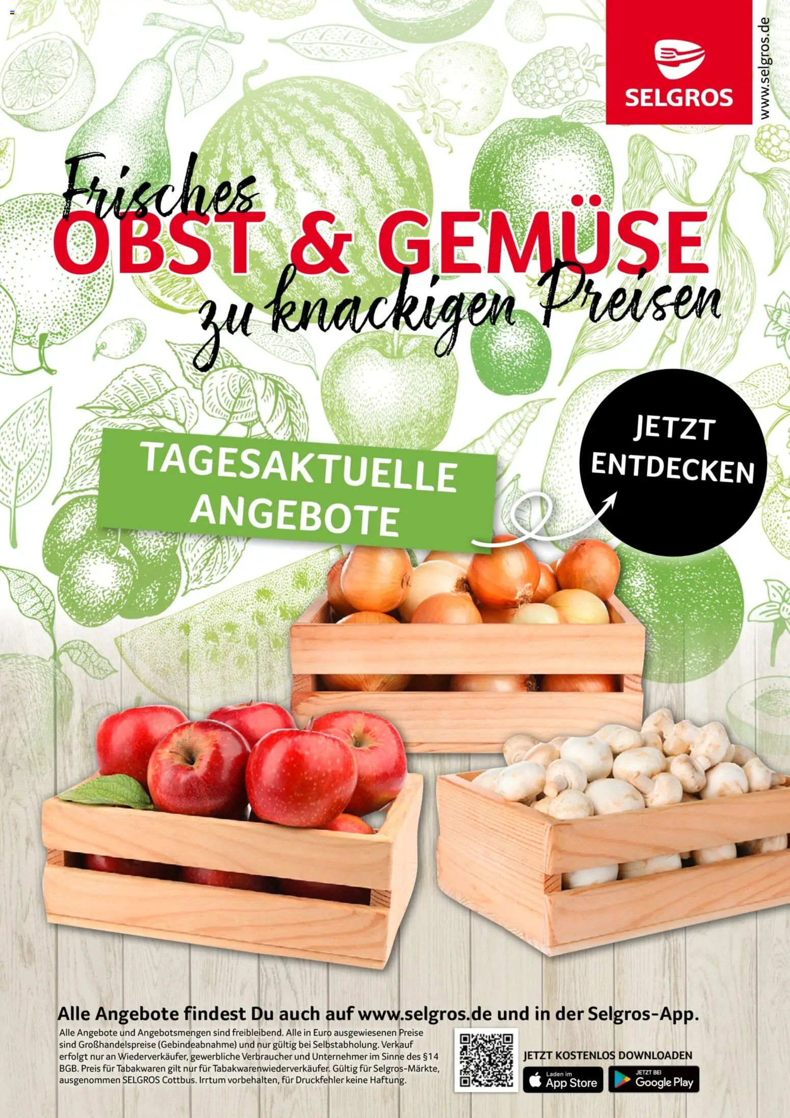 Selgros Obst & Gemüse – gültig ab 31.08.2026 | Seite: 1 | Produkte: Gemüse, Obst