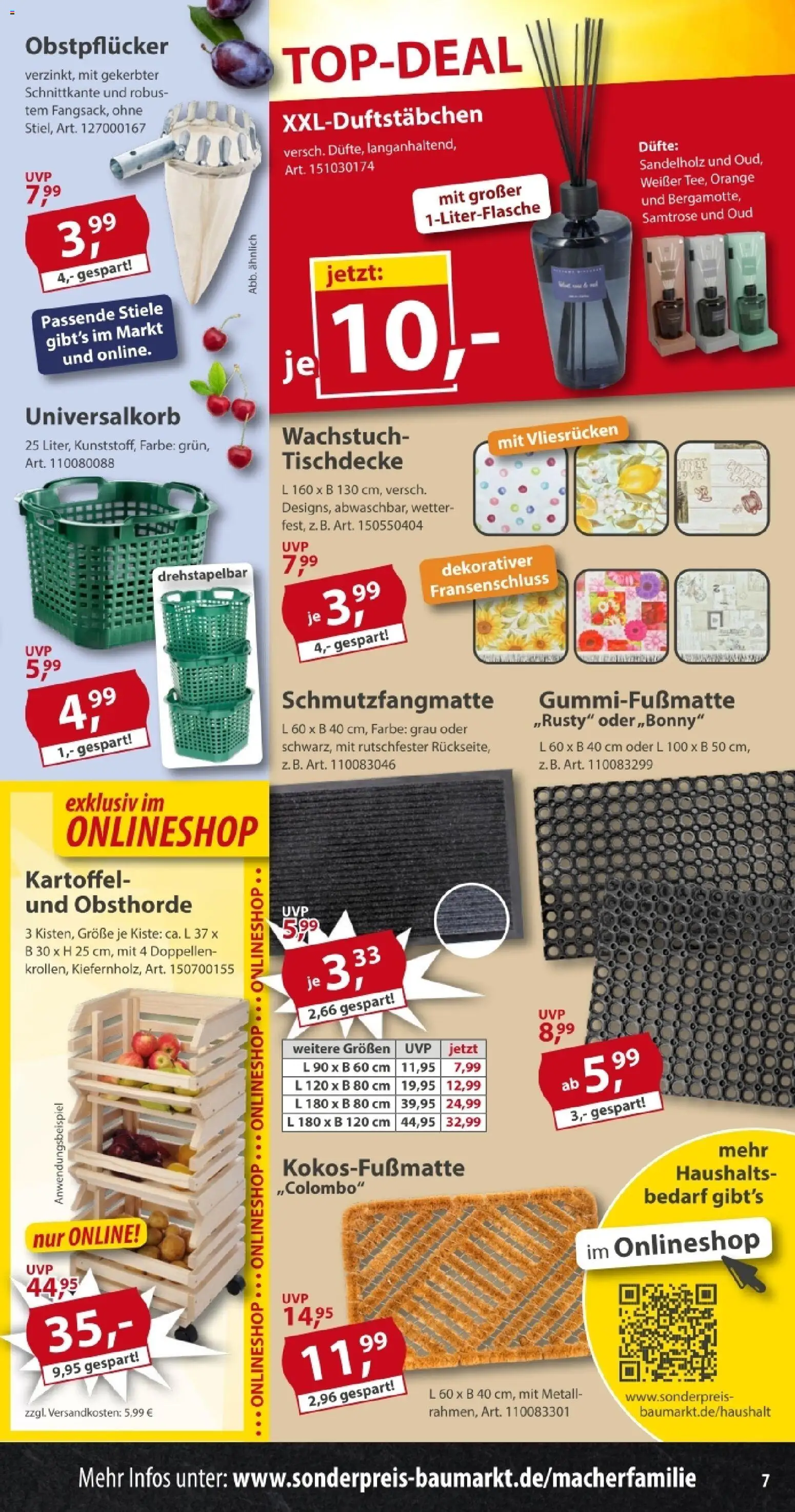 Sonderpreis Baumarkt Prospekt – gültig ab 01.08.2026 | Seite: 7 | Produkte: Schmutzfangmatte