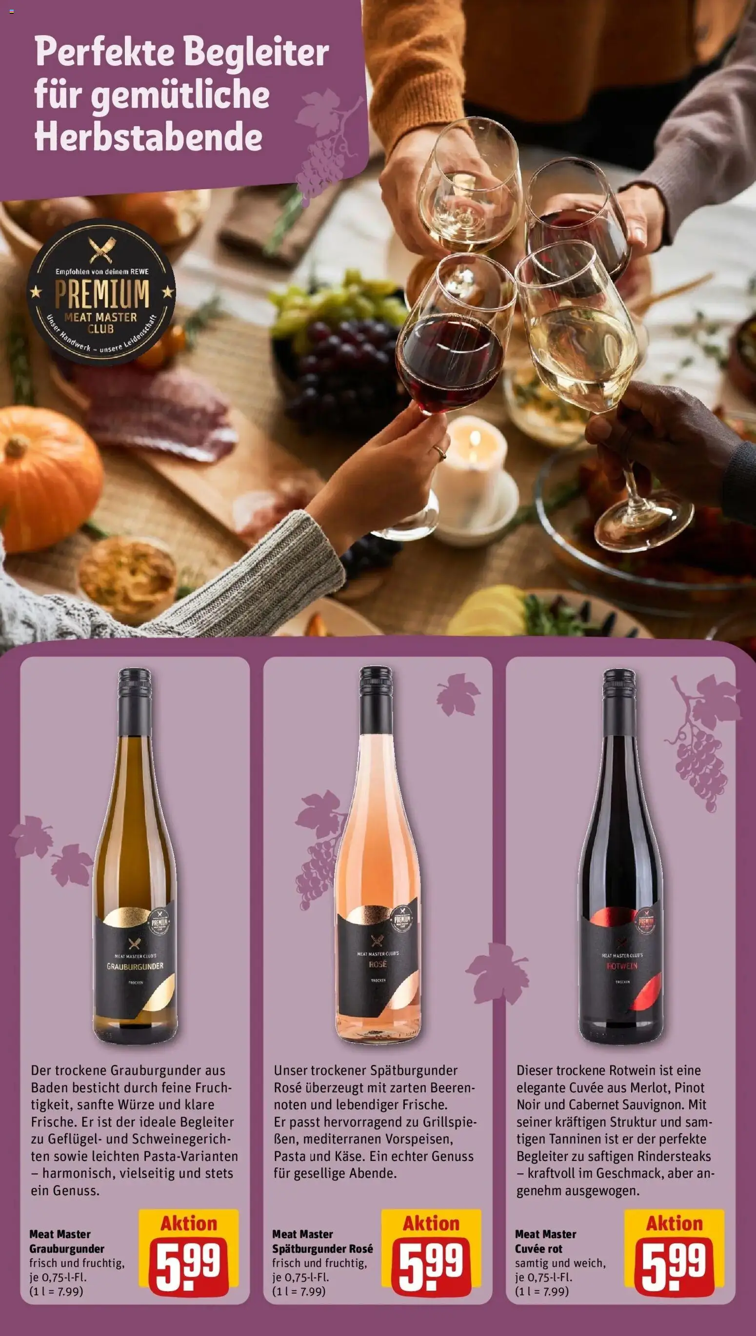 REWE Prospekt ab 21.09.2026 zum Blättern » Angebote | Seite: 19 | Produkte: Rotwein, Rotwein trocken, Pasta
