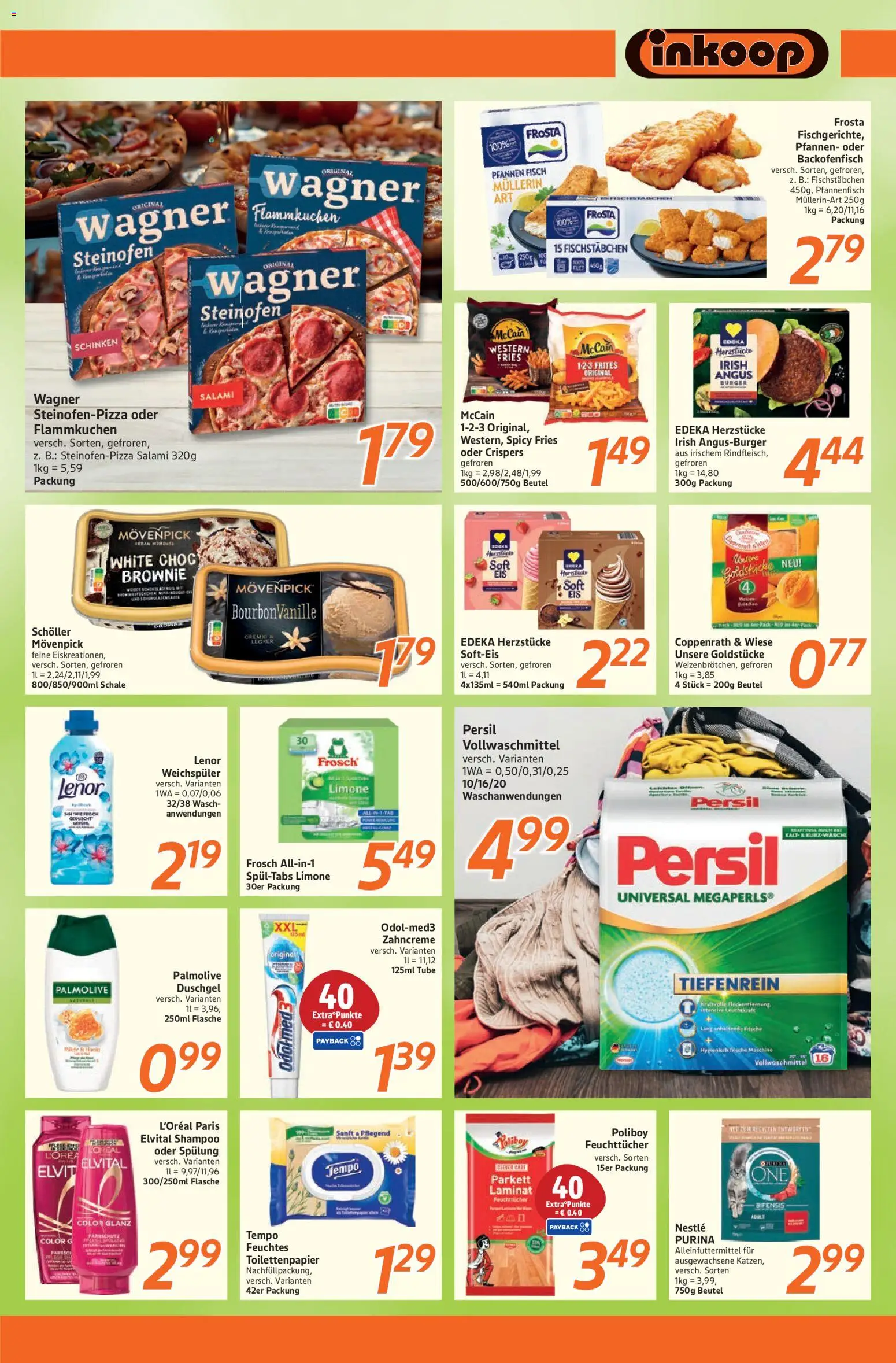 Inkoop Prospekt – gültig ab 06.07.2026 | Seite: 6 | Produkte: McCain, Fischstabchen, Weichspüler, Salami