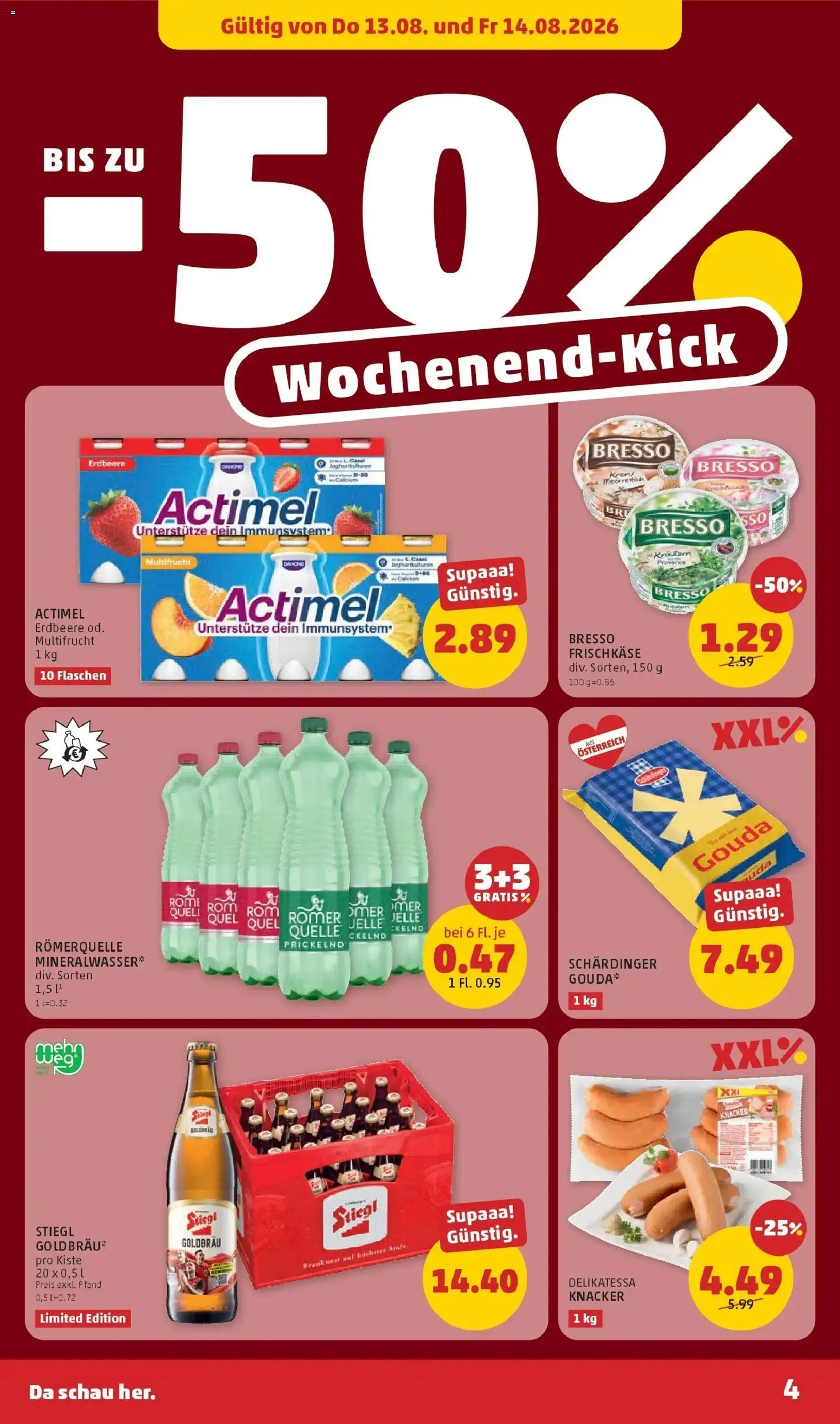 Penny Markt Die ganze Woche sparen ab (13.08.2026) - Angebote, Prospekt | Seite: 4