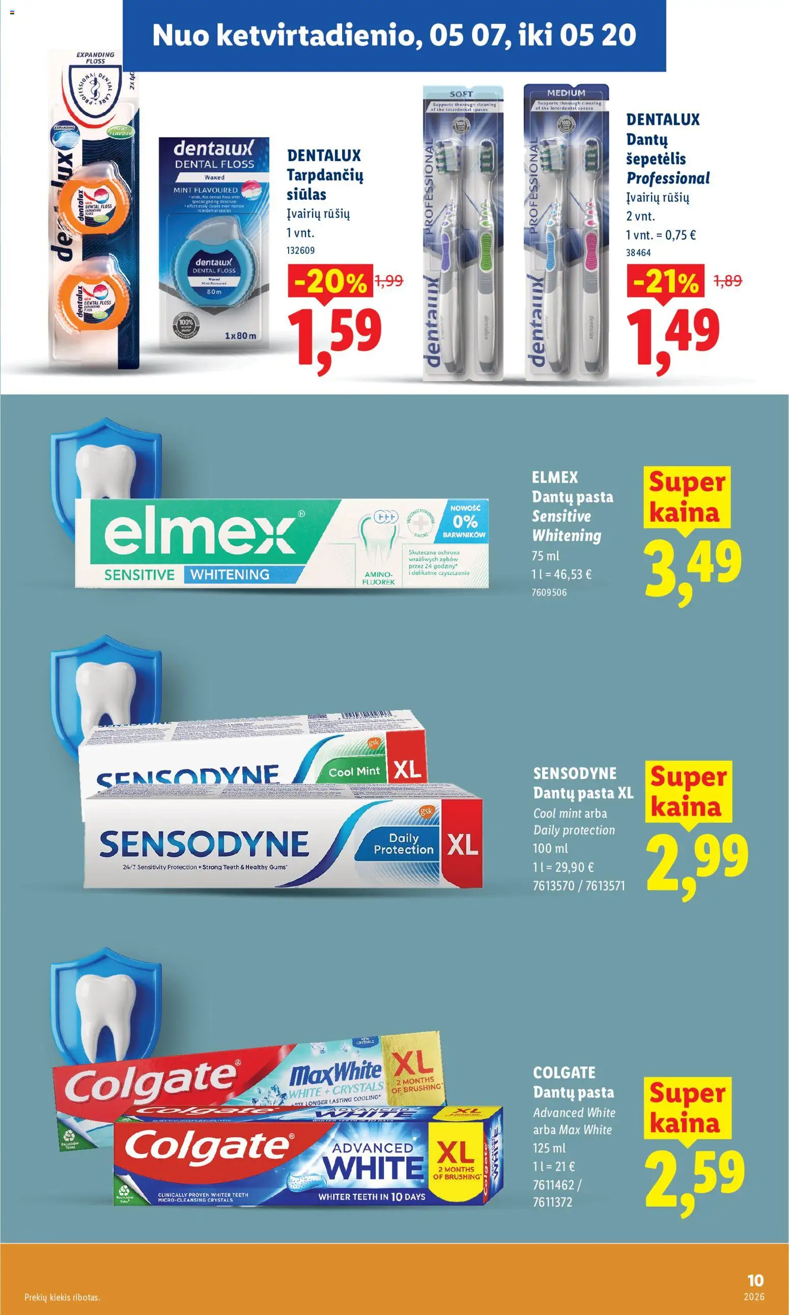 LIDL akcijos nuo 04.05.2026 | Puslapis: 41 | Prekių: Šepetėlis