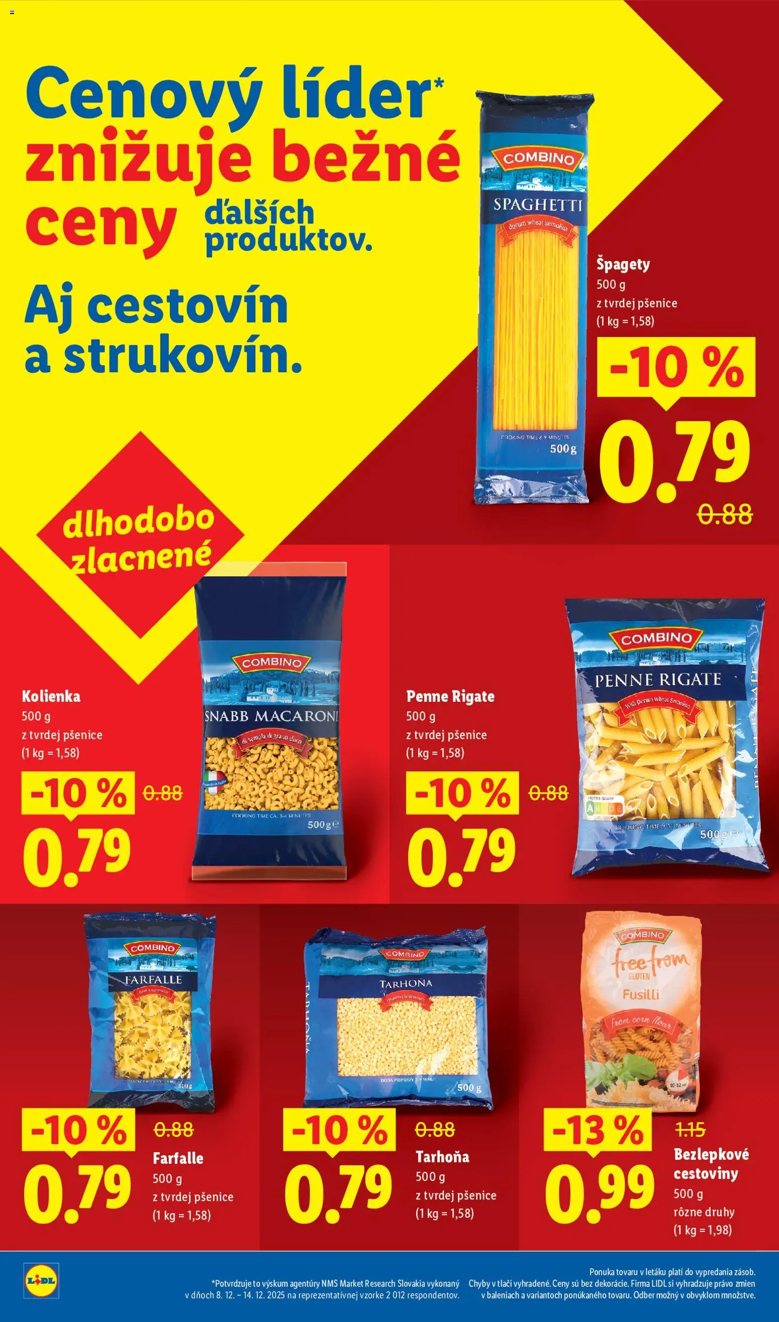 Nové Lidl akcie – leták je platný od 02.02.2026 | Strana: 14 | Produkty: Penne, Cestoviny, Tarhoňa, Špagety