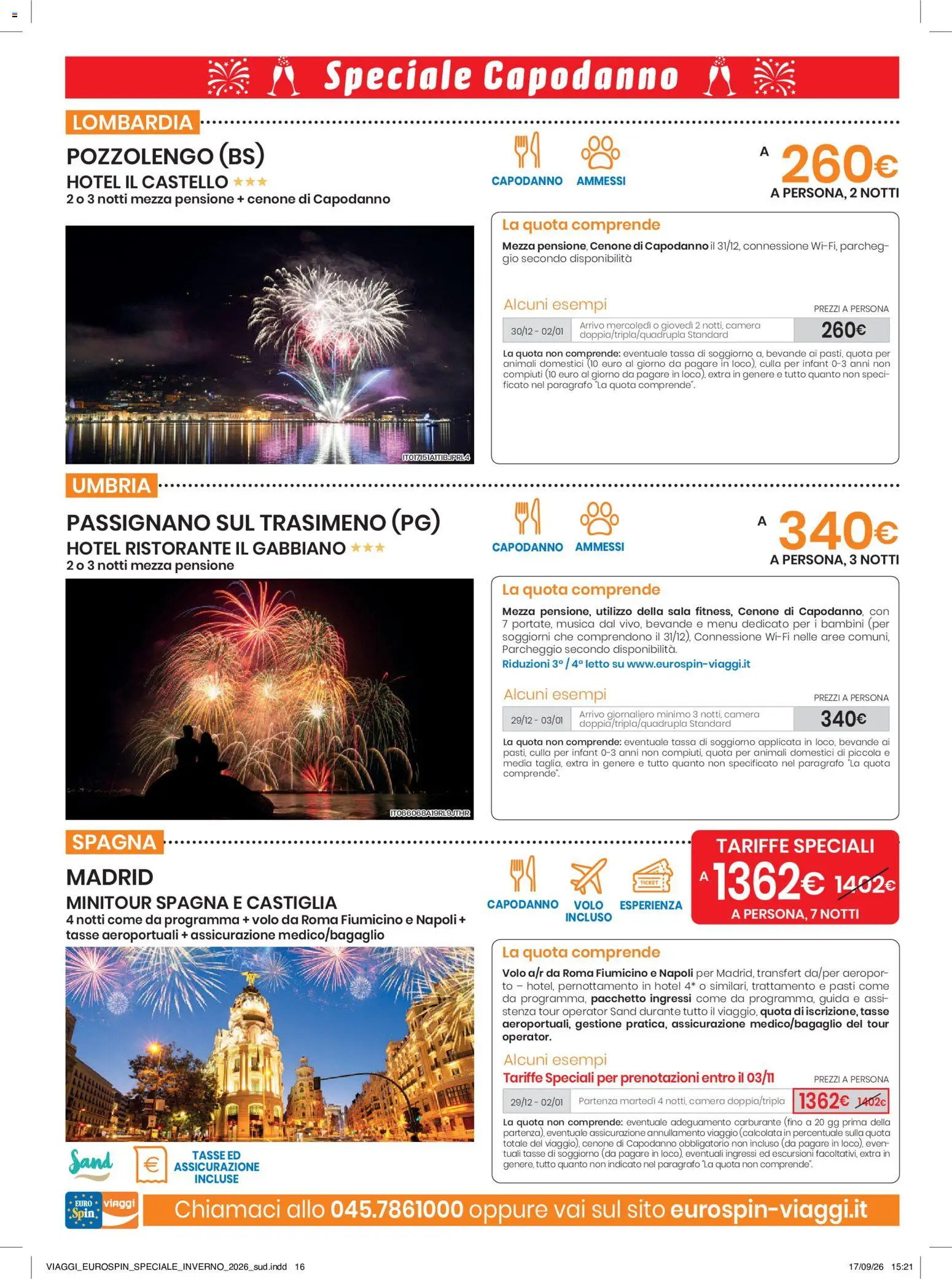 Volantino Eurospin del 17/09/2026 | Pagina: 16 | Prodotti: Bevande, Culla, Letto