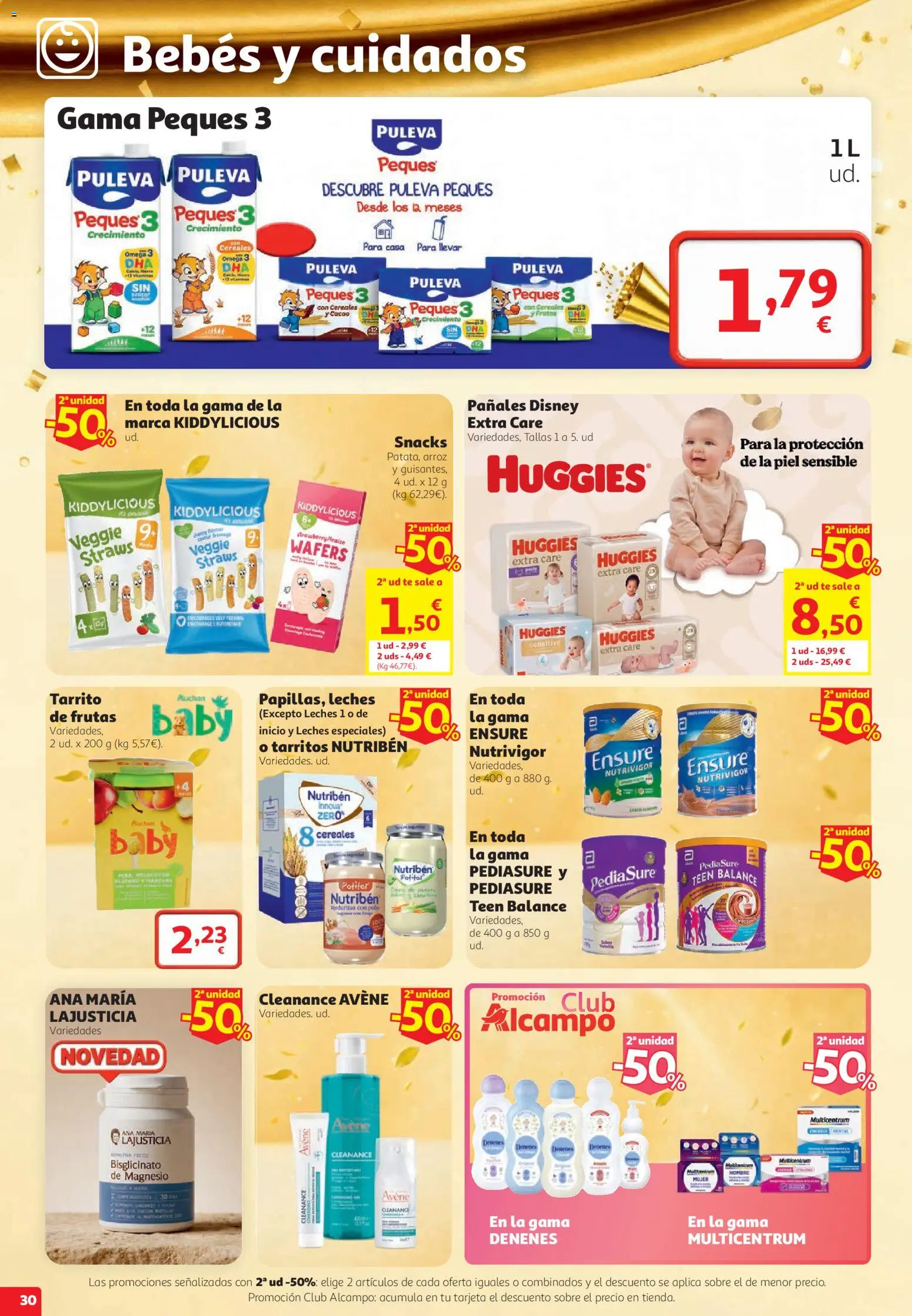 Alcampo HG Nacional │ válido desde el 22/10/2026 | Página: 30 | Productos: Omega, Snacks, Arroz, Pañales