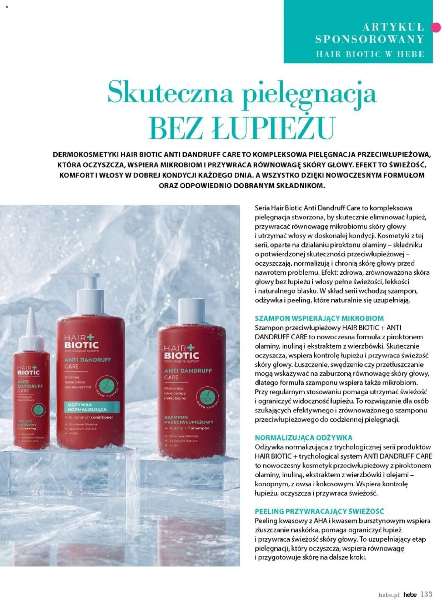 Hebe gazetka - Magazyn od 01.07.2026 | Strona: 133 | Produkty: Kosmetyki, Szampon, Odżywka, Peeling