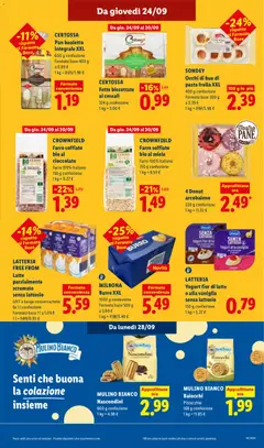Anteprima del volantino LATTERIA Yogurt fior di latte o alla vaniglia senza lattosio, 150 g confezione valido a partire dal 24/09/2026 | Pagina: 21