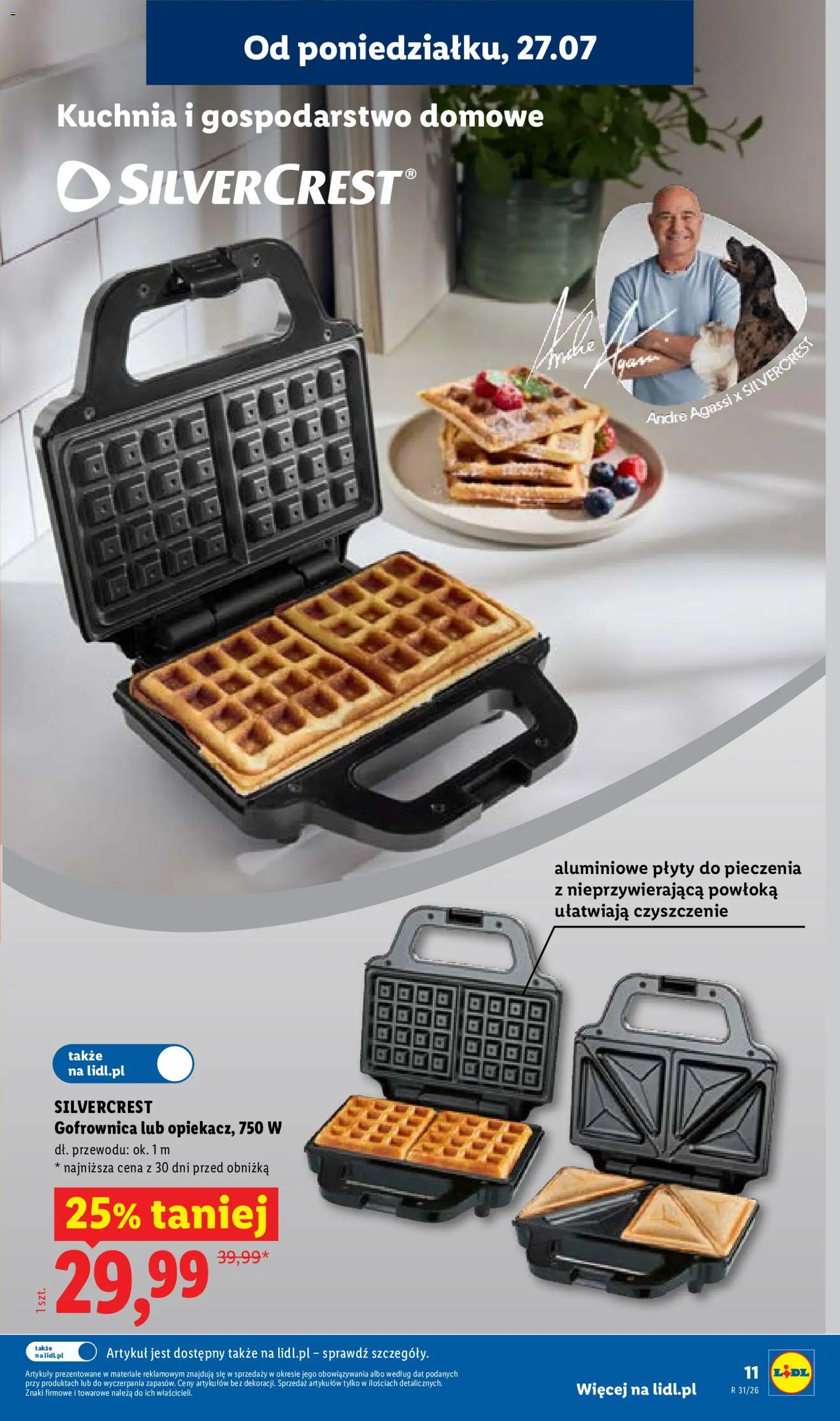 Lidl Katalog od 27.07.2026 | Strona: 11 | Produkty: Grill, Plyty, Gofrownica