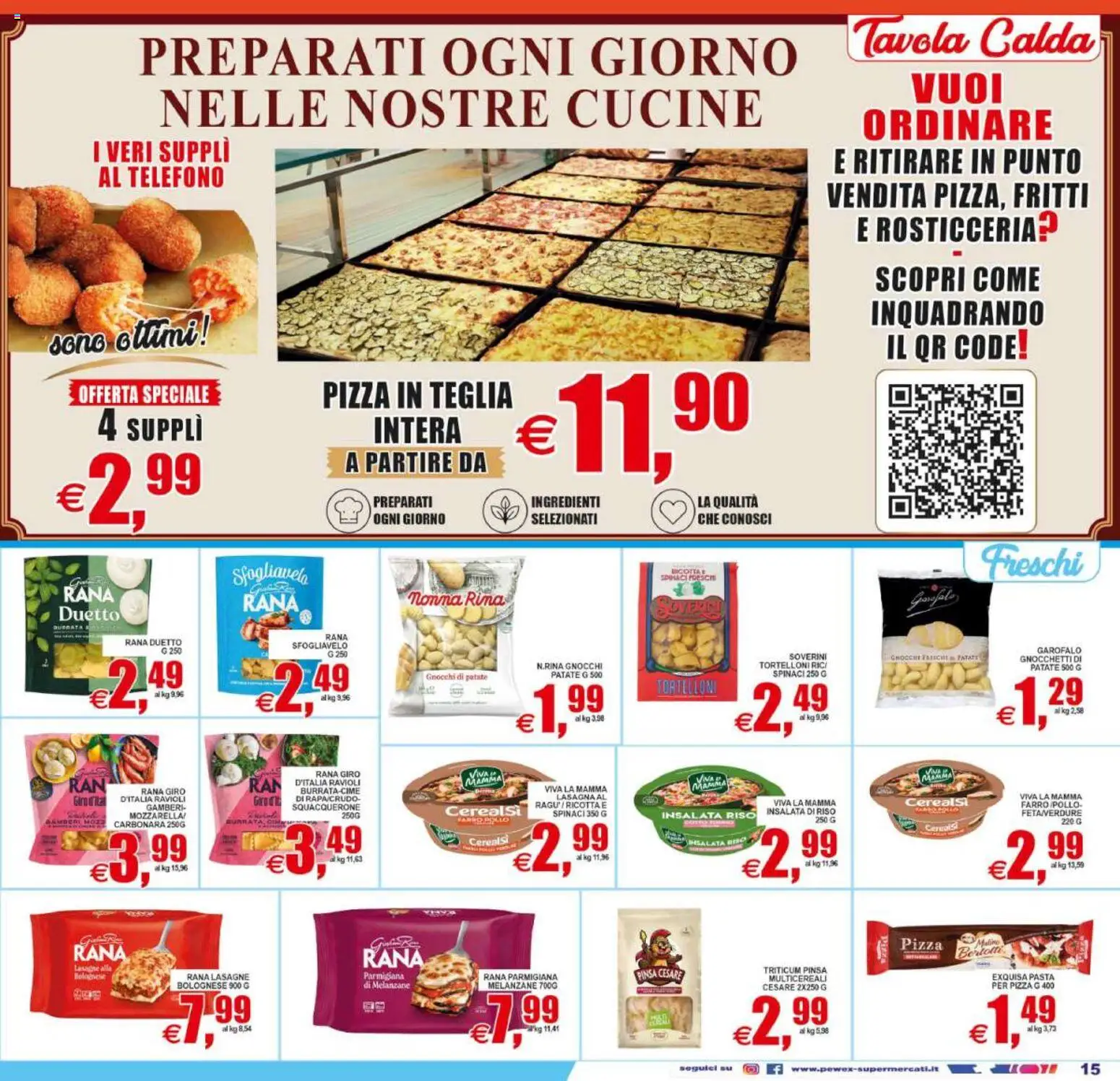 Volantino Pewex del 31/07/2026 | Pagina: 15 | Prodotti: Pizza, Cucine, Gamberi, Melanzane