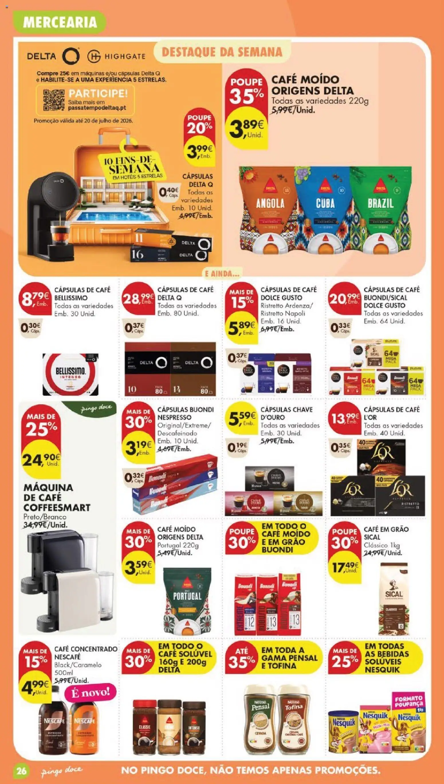 Pingo Doce folheto │ válido de 19.05.2026 | Página: 30 | Produtos: Máquina de café, Cafe buondi, Nespresso, Dolce gusto
