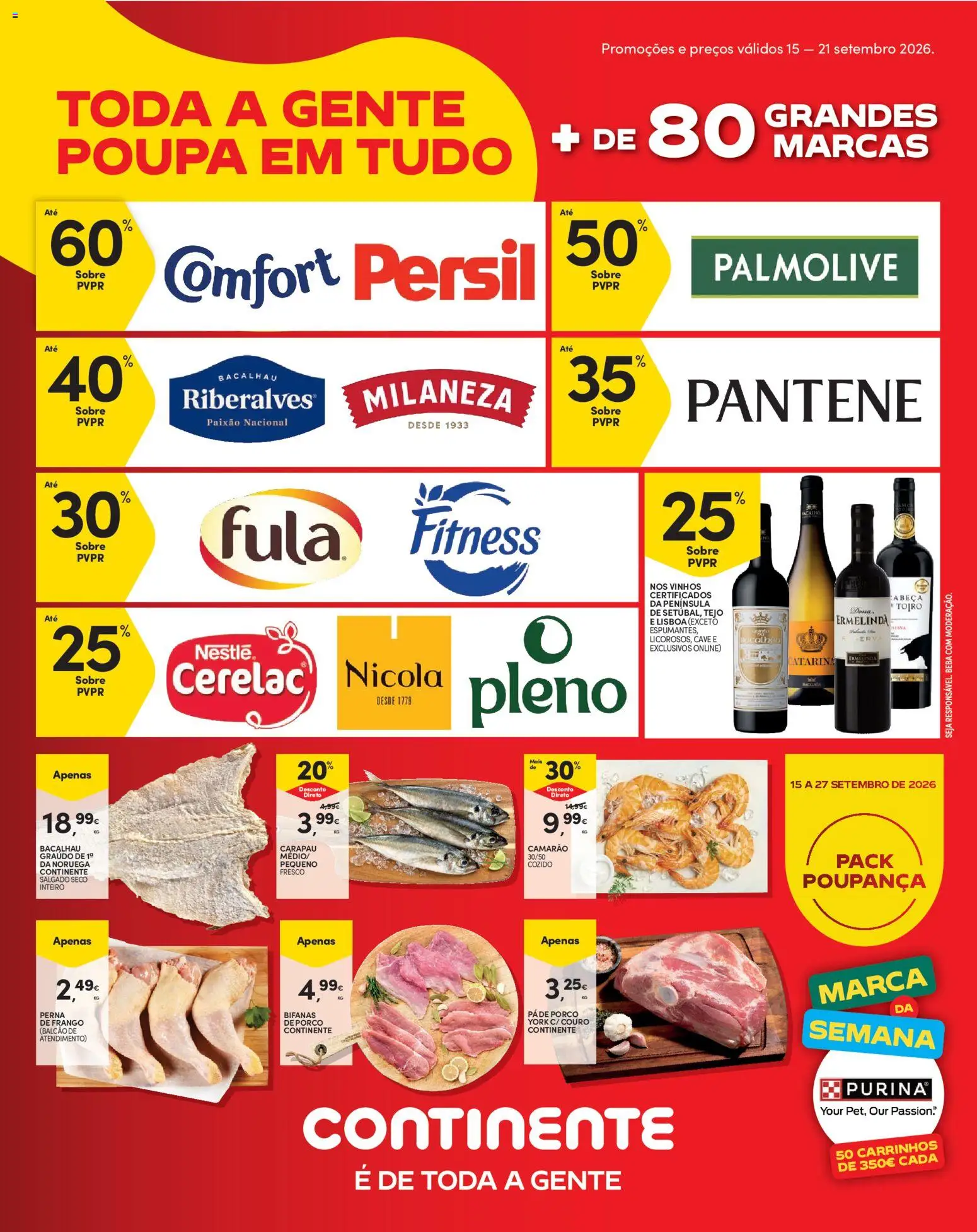 Continente Madeira │ válido de 15/09/2026 | Página: 1 | Produtos: Bacalhau, Frango, Nestlé, Persil