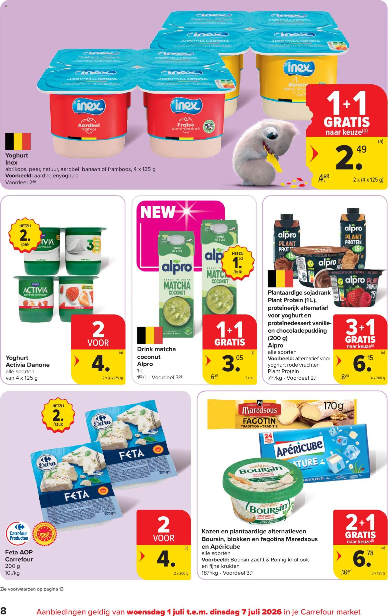 {H1} | Pagina: 8 | Producten: Feta, Knoflook, Banaan, Yoghurt
