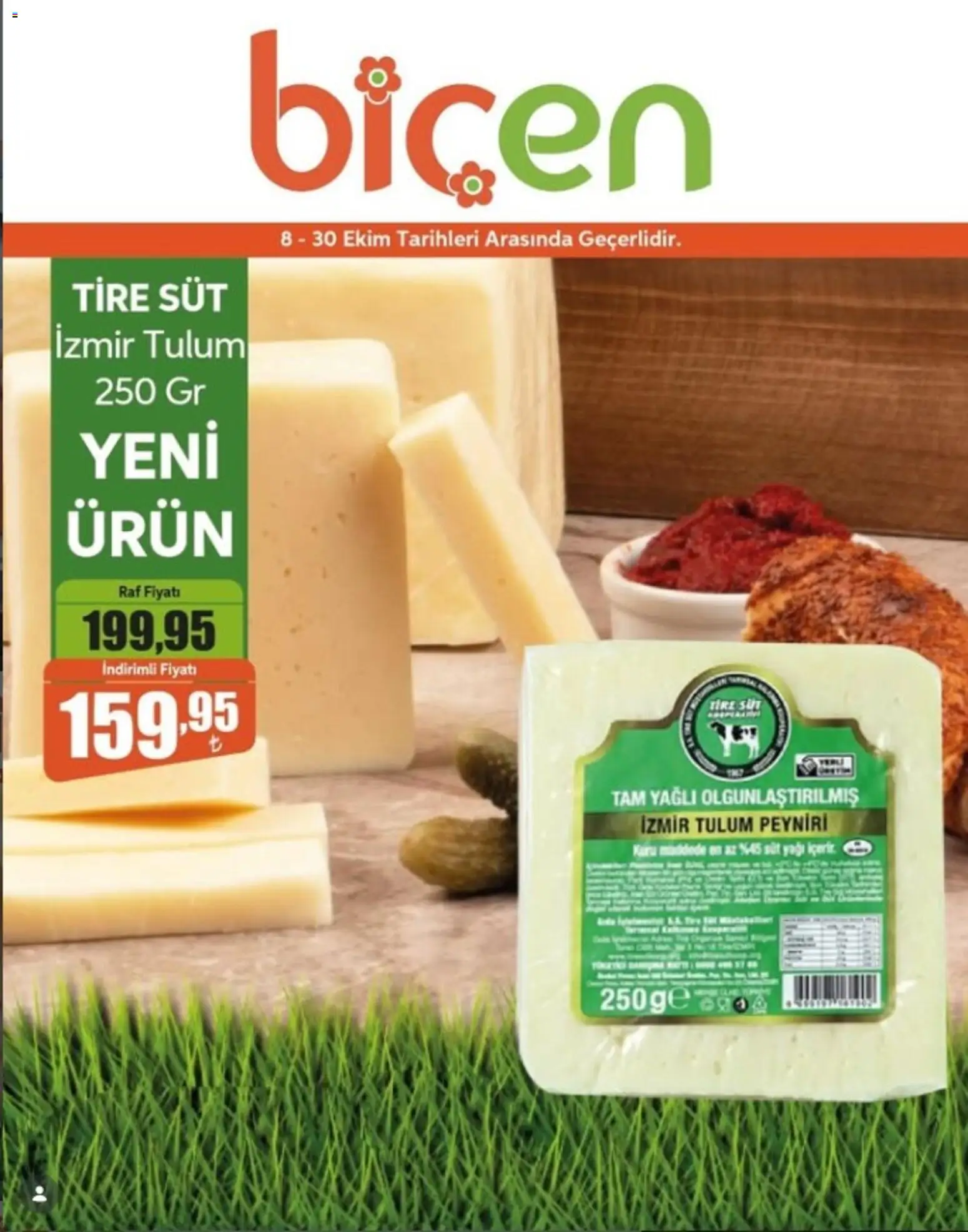 Biçen Market - Yeni Ürüne Özel Fırsat - 08 Ekim 2026 tarihinden itibaren geçerlidir | Sayfa: 2 | Ürünler: Raf, Süt, Tulum