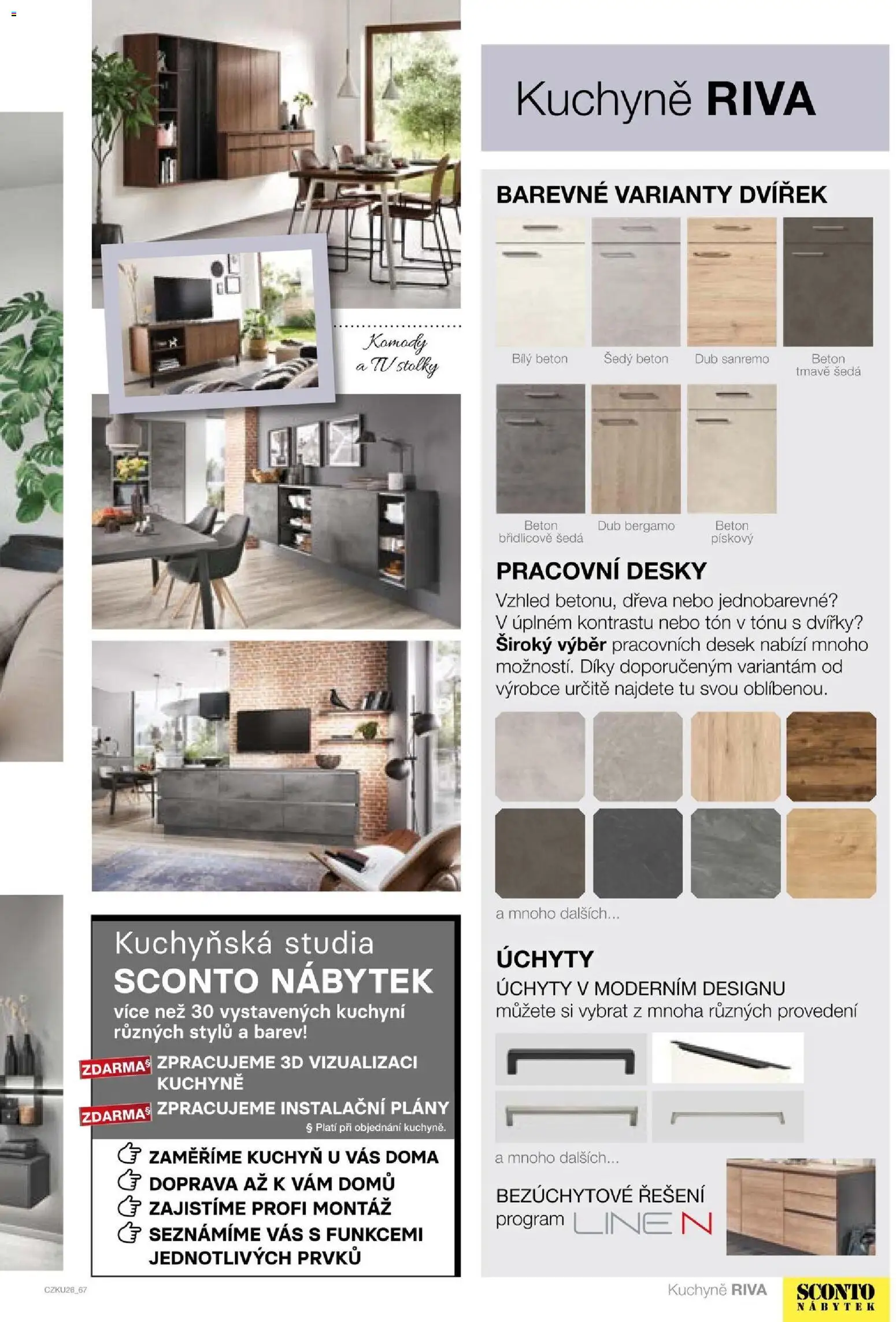 Sconto nábytek katalog - Kuchyně na míru od 06.01.2026 | Strana: 67 | Produkty: Komody, Nábytek, Desky, Kuchyně
