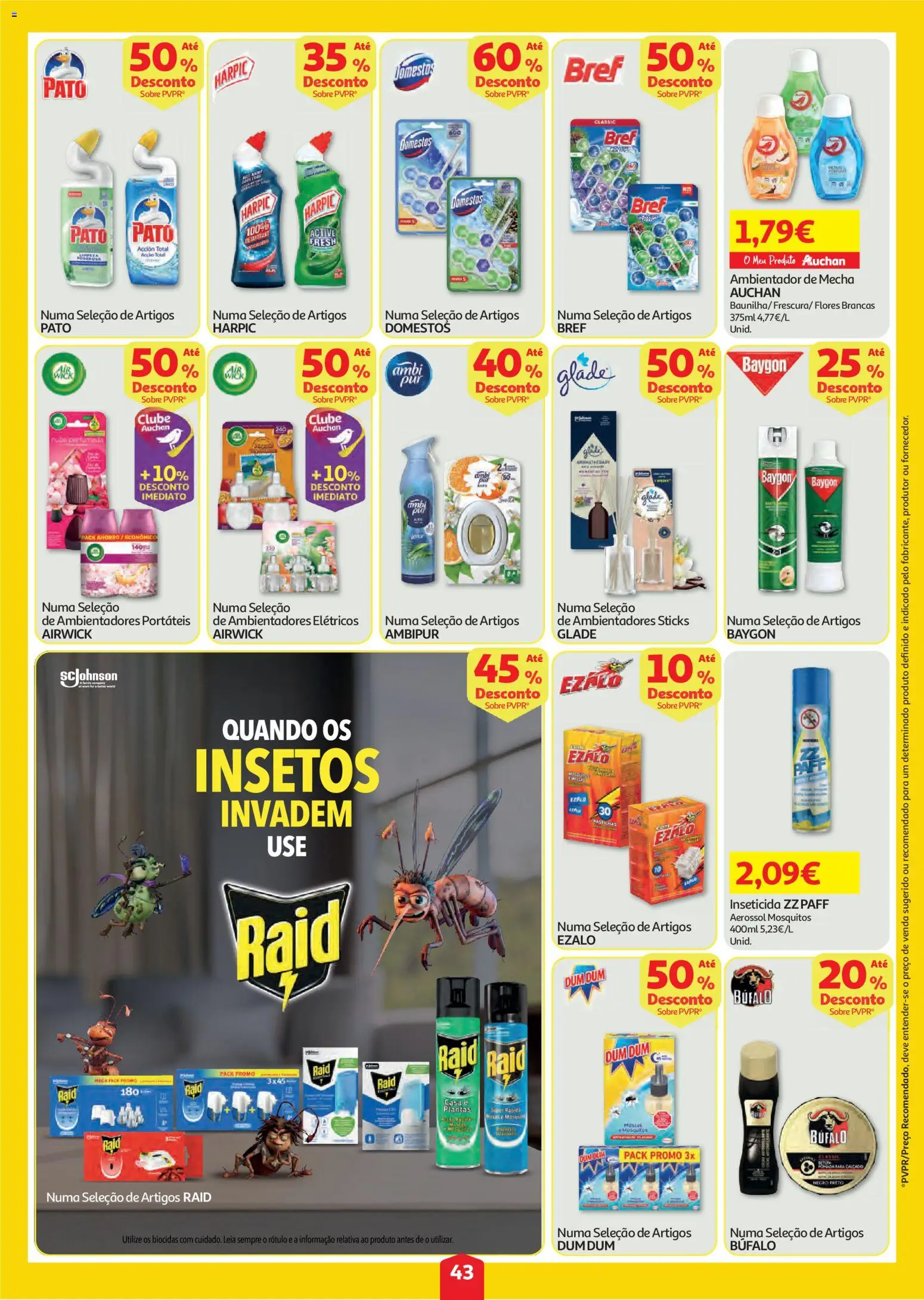 Auchan folheto │ válido de 06/08/2026 | Página: 43 | Produtos: Flores, Pomada, Inseticida