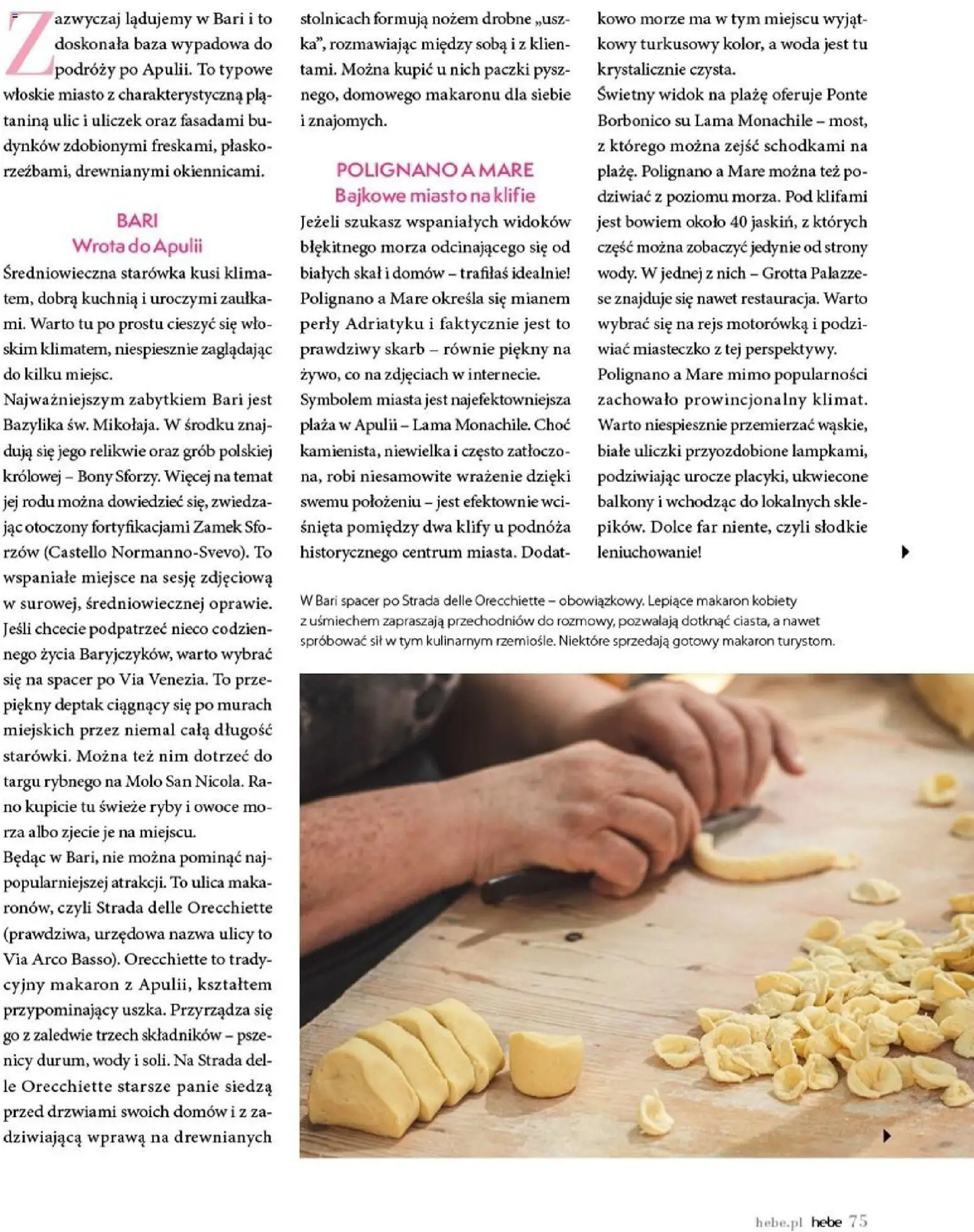 Hebe gazetka - Magazyn od 01.07.2026 | Strona: 75 | Produkty: Pączki, Ryby, Woda, Owoce