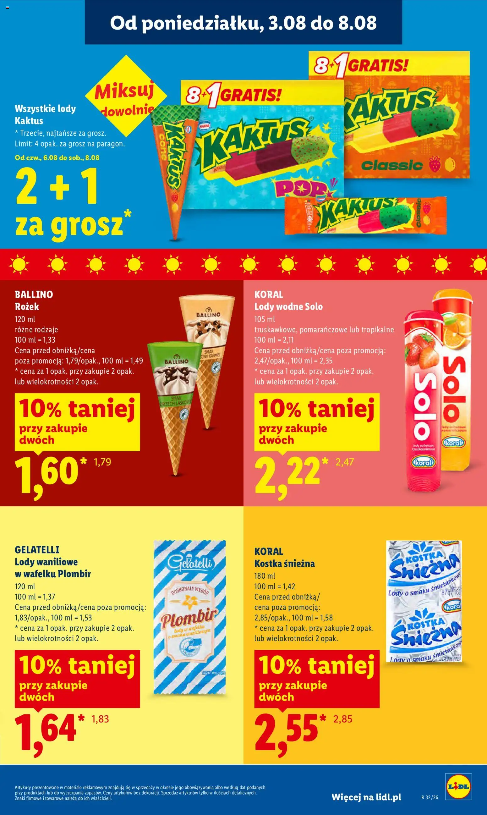Lidl Polsko leták od 06.08.2026 | Strana: 67 | Produkty: Plombir, Gelatelli