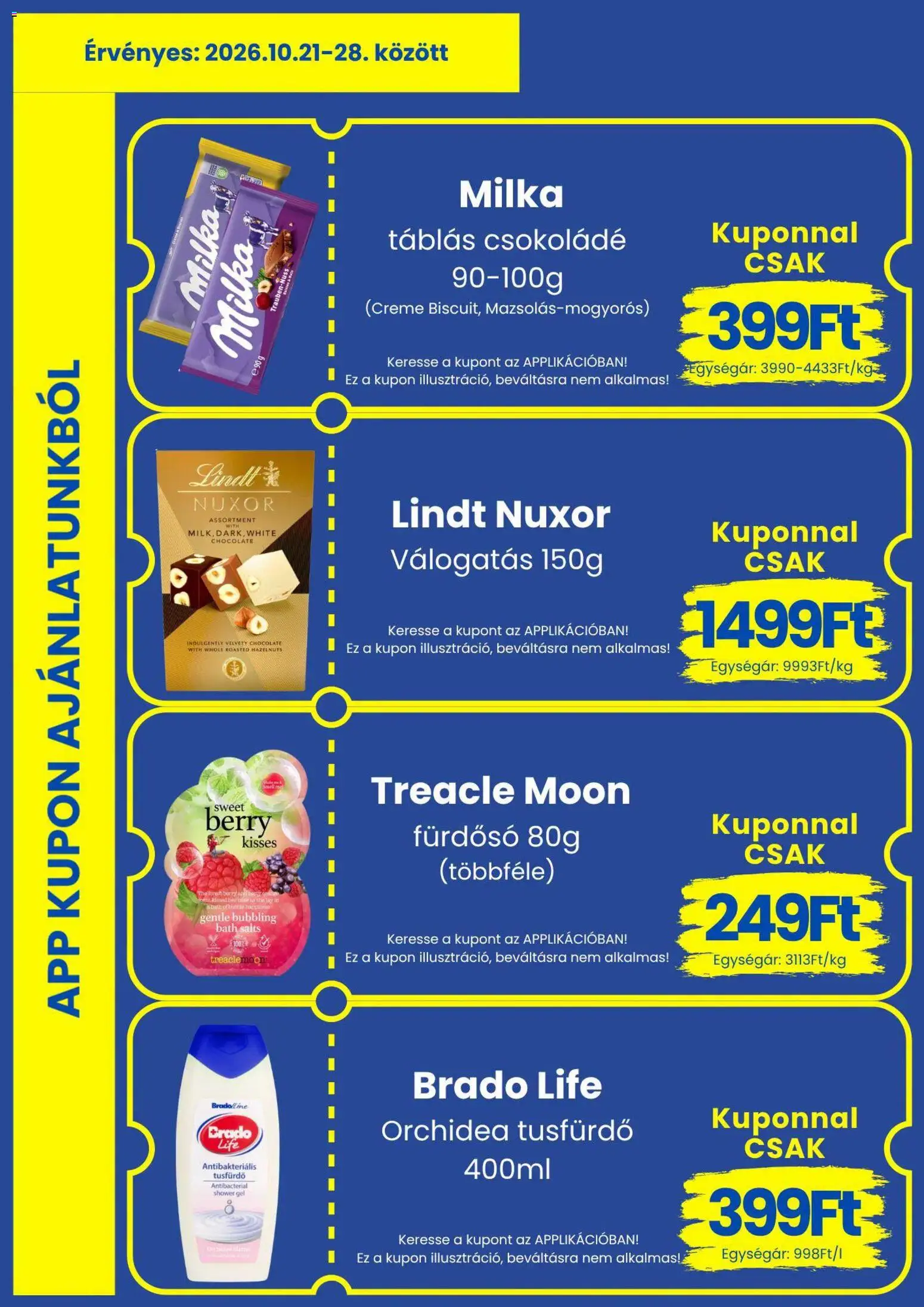 Magnetic akciós ujság - amely érvényes a következő dátumtól: 2026.10.21. | Oldal: 10 | Termékek: Orchidea, Milka, Csokoládé, Gél