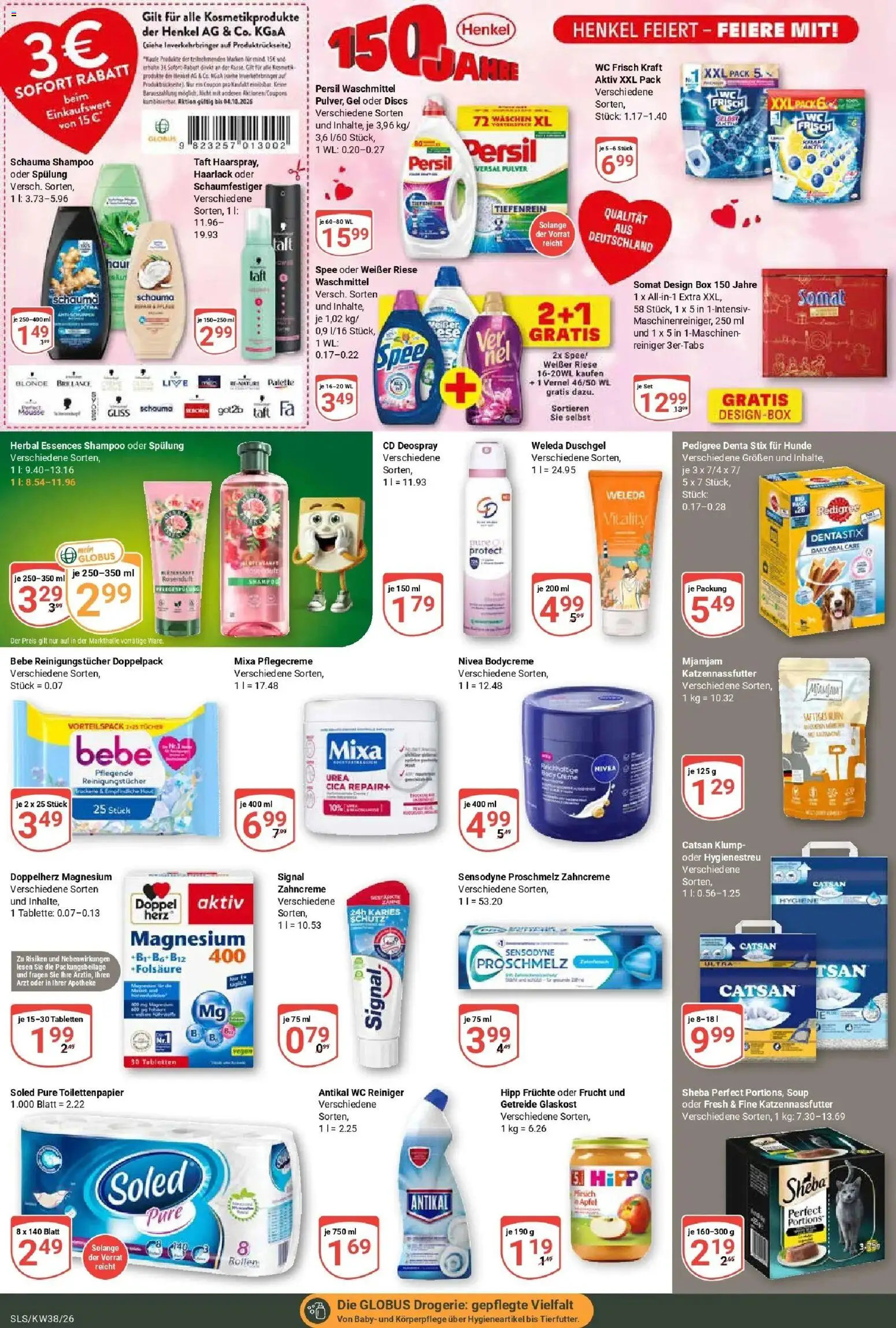 Globus Prospekt Saarlouis (ab 14.09.2026) » Angebote online | Seite: 17 | Produkte: Schauma shampoo, Box, Duschgel, Pedigree