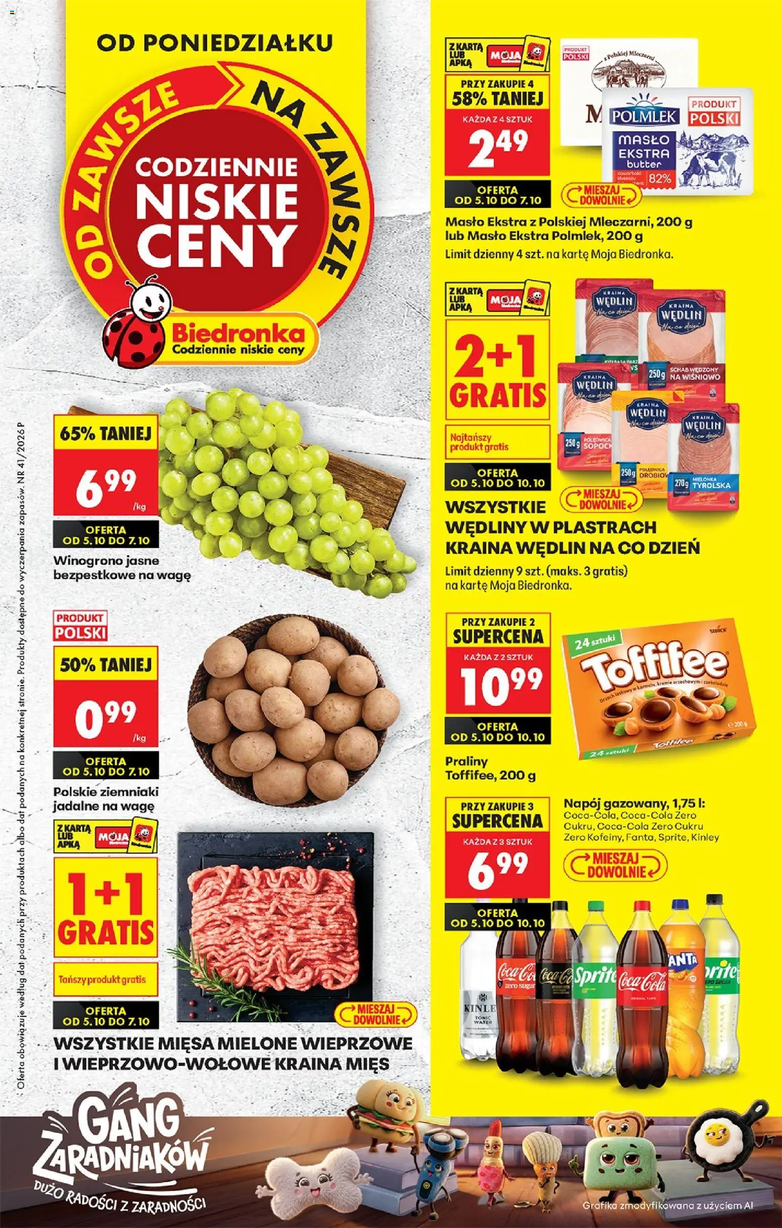 Biedronka gazetka od poniedziałku od 05.10.2026 | Strona: 1