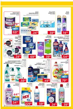 Náhled letáku Top drogerie leták od 30.04.2026 | Strana: 3 | Produkty: Mýdlo, Škrob, Blok, Velvet Turbo