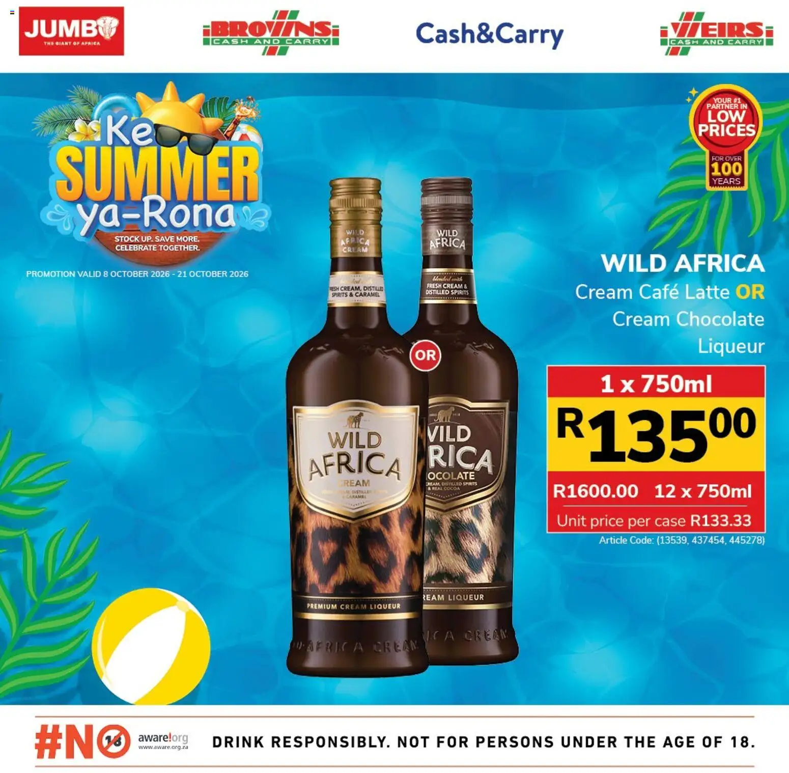 New Jumbo catalogue – valid from 08/10/2026 | Page: 6 | Products: Cream liqueur, Cocoa, Chocolate, Caramel