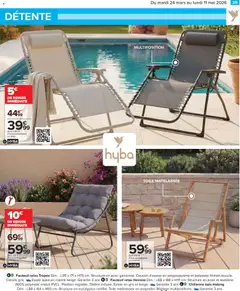 Carrefour - Prévisualisation de Carrefour Jardin là où la vie se cultive valide à partir de 24.03.2026 | Page: 39 | Produits: Fauteuil, Chilienne