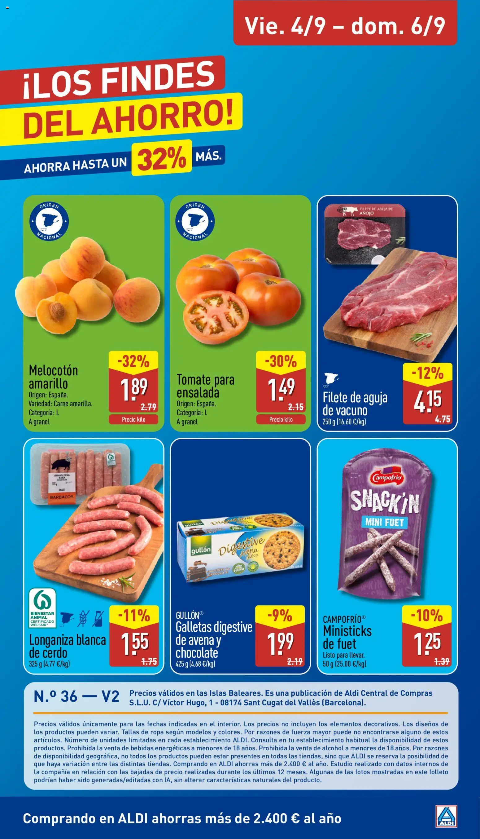 Aldi folleto Baleares │ válido desde el 31/08/2026 | Página: 27 | Productos: Cerdo, Galletas, Carne, Alcohol