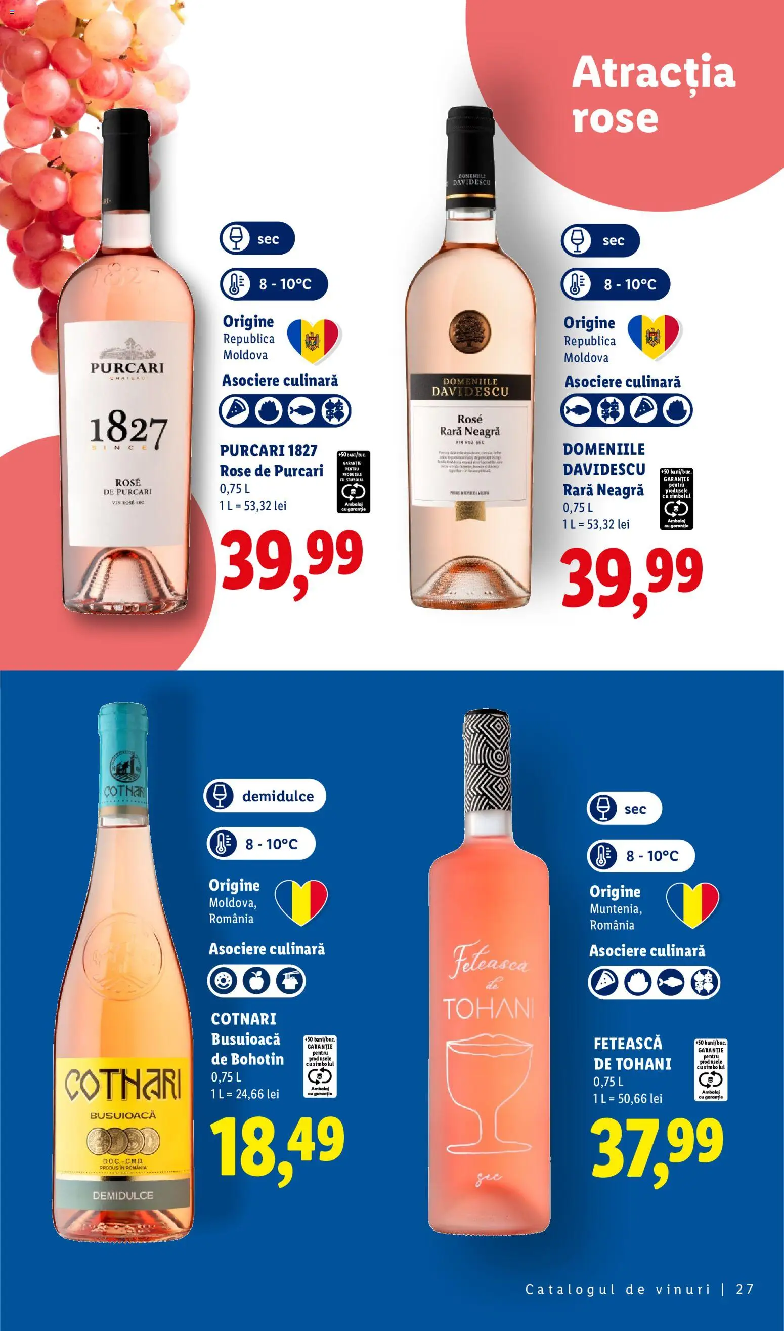 Noul catalog Lidl – valabil de la 28.09.2026 | Pagină: 27 | Produse: Vin rose, Vin