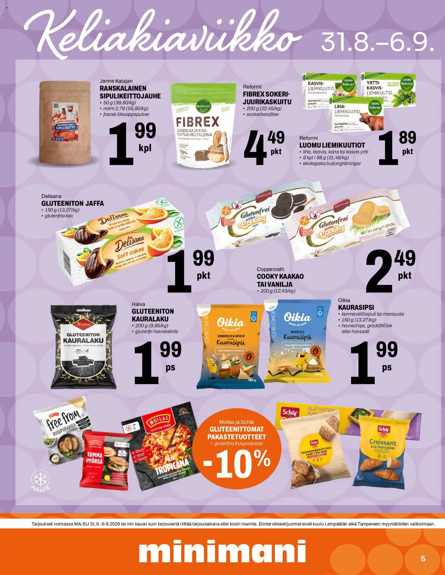 Minimani tarjoukset – voimassa 31/08/2026 alkaen | Sivu: 3