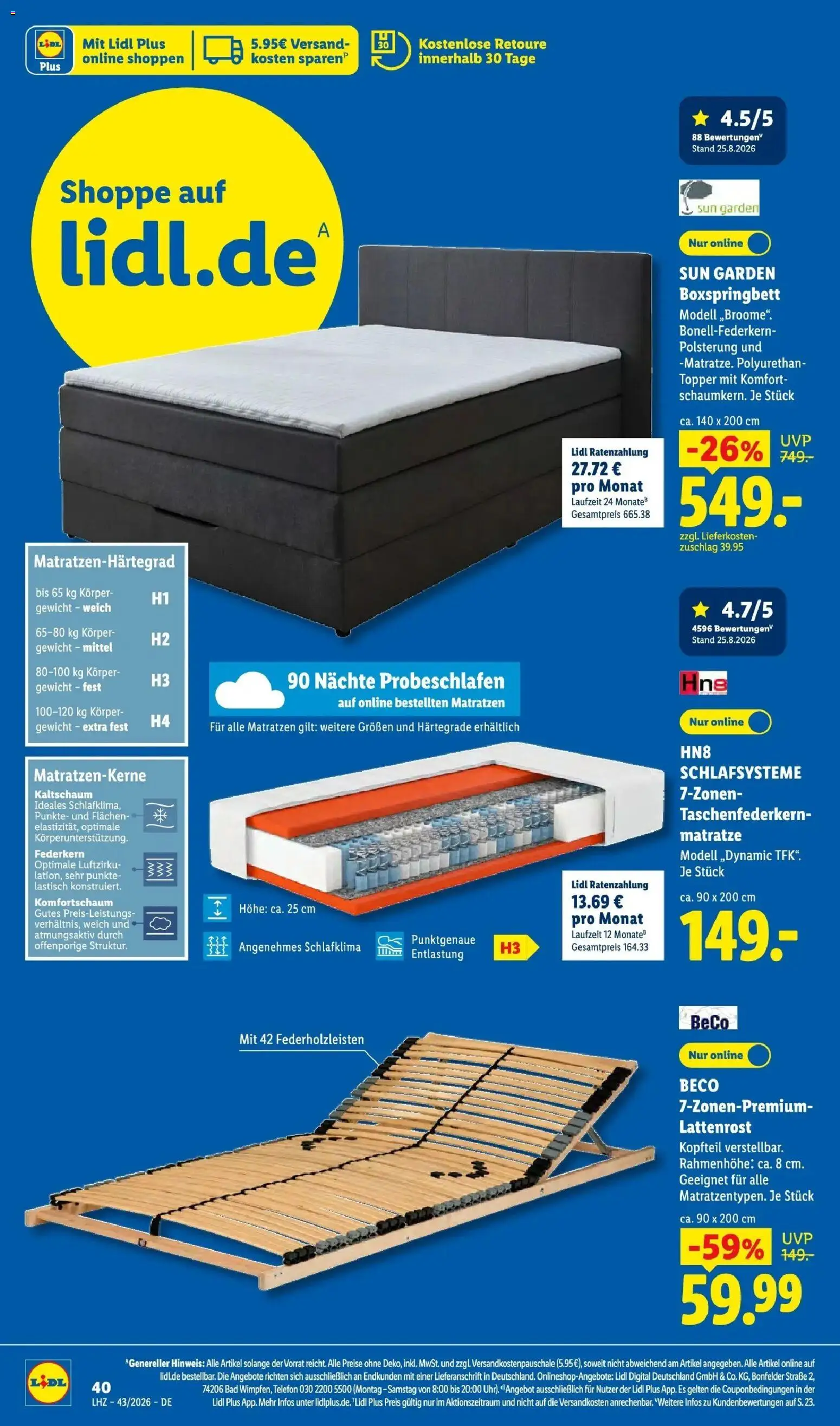Lidl Prospekt Mahlow (ab 19.10.2026) zum Blättern » Angebote | Seite: 8 | Produkte: Gewicht, Topper, Box, Bad