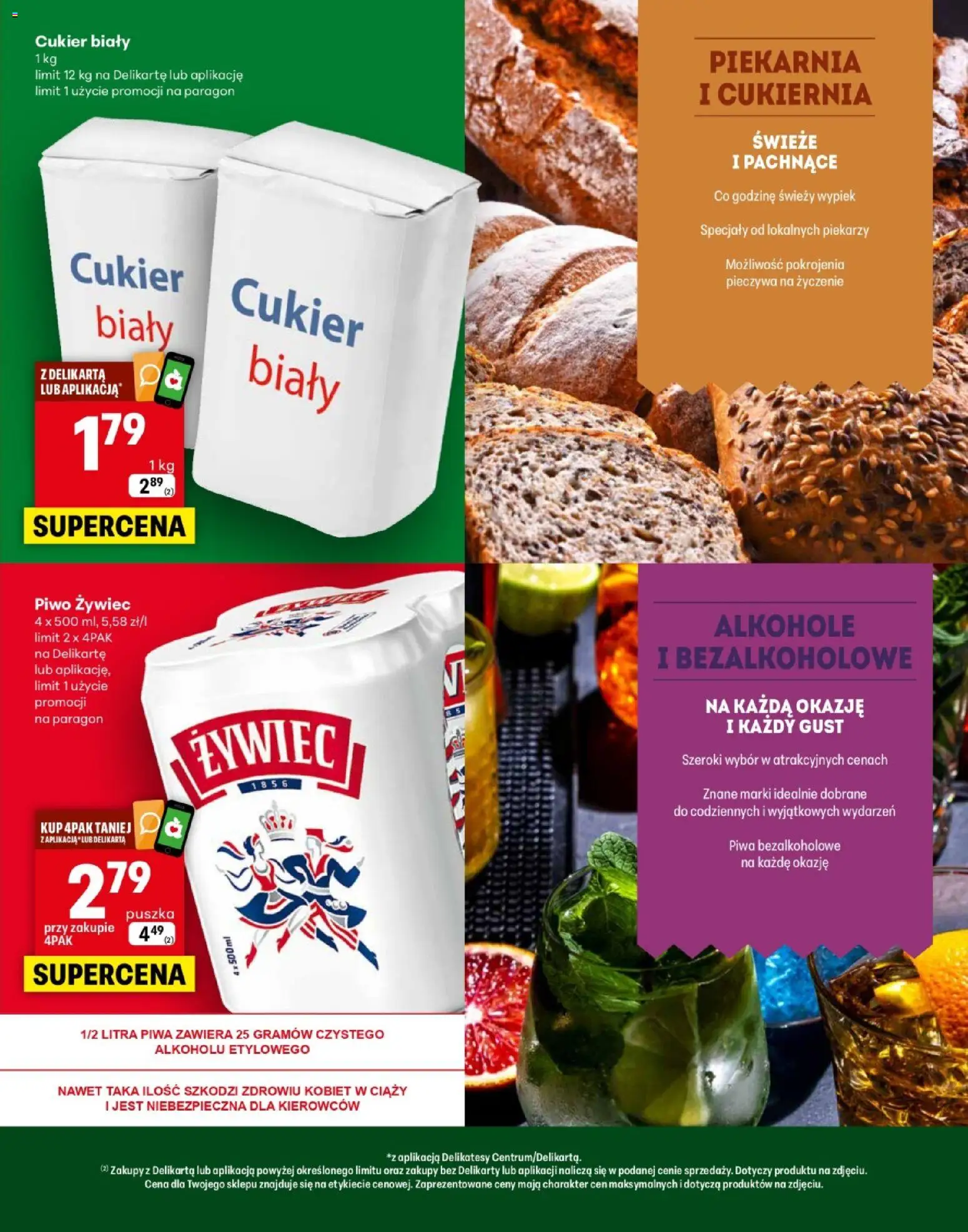 Delikatesy Centrum gazetka - Zaczernie Otwarcie od 22.04.2026 | Strona: 3 | Produkty: Piekarnia, Delikatesy, Cukier biały, Piwo