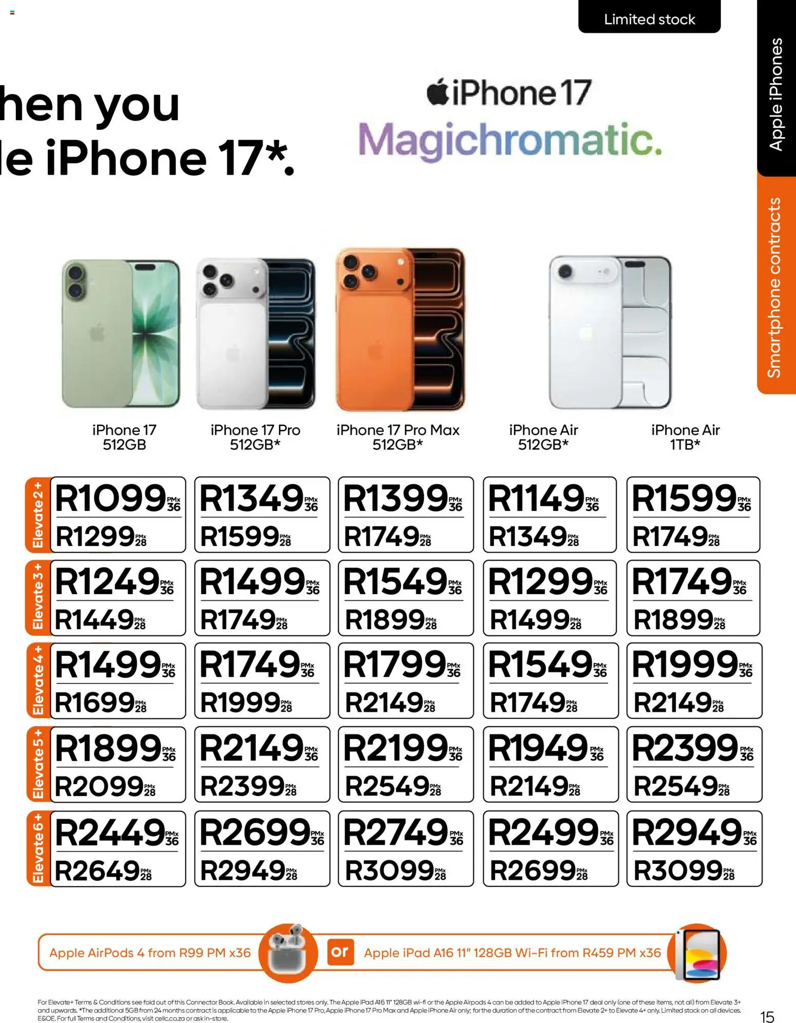 New Cell C catalogue – valid from 11/08/2026 | Page: 17