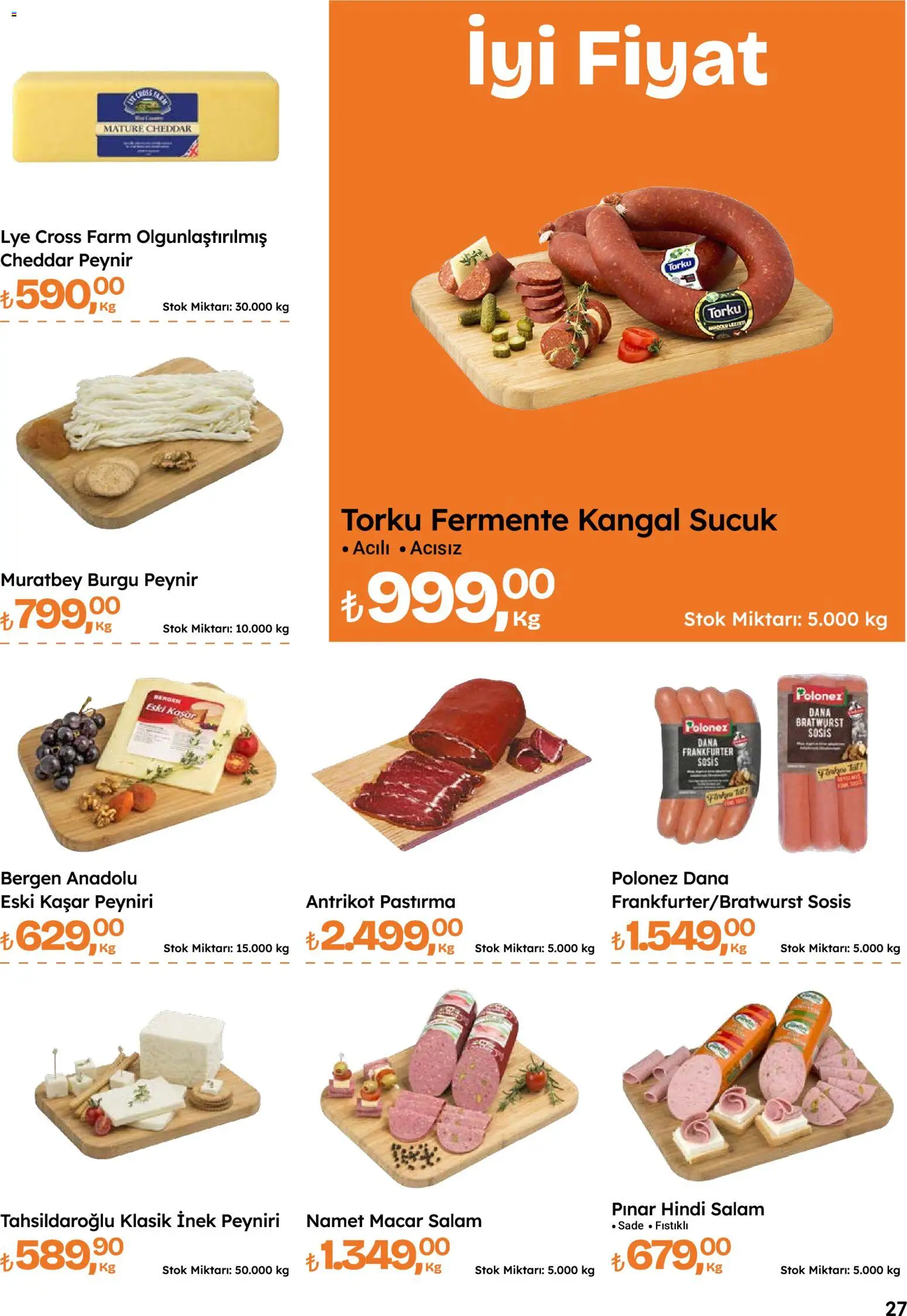 Migros Katalog - Migroskop - 08 Ekim 2026 tarihinden itibaren geçerlidir | Sayfa: 27 | Ürünler: Cheddar, Peynir, Salam, Sosis