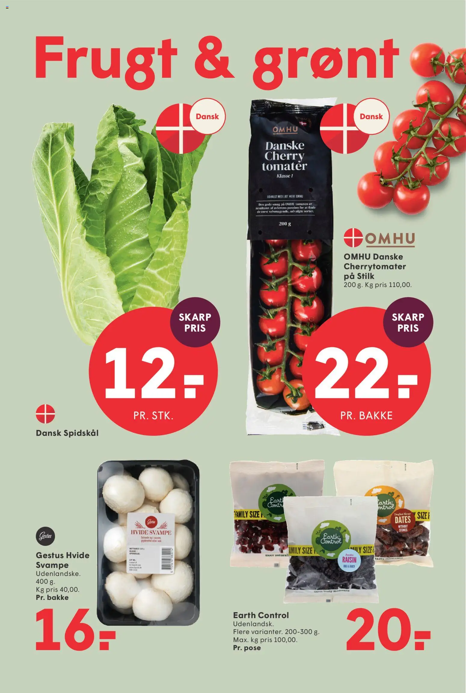 Spar tilbudsavis – gyldig fra 16/10/2026 | Side: 2 | Produkter: Svampe, Tomater, Cherry, Spidskål