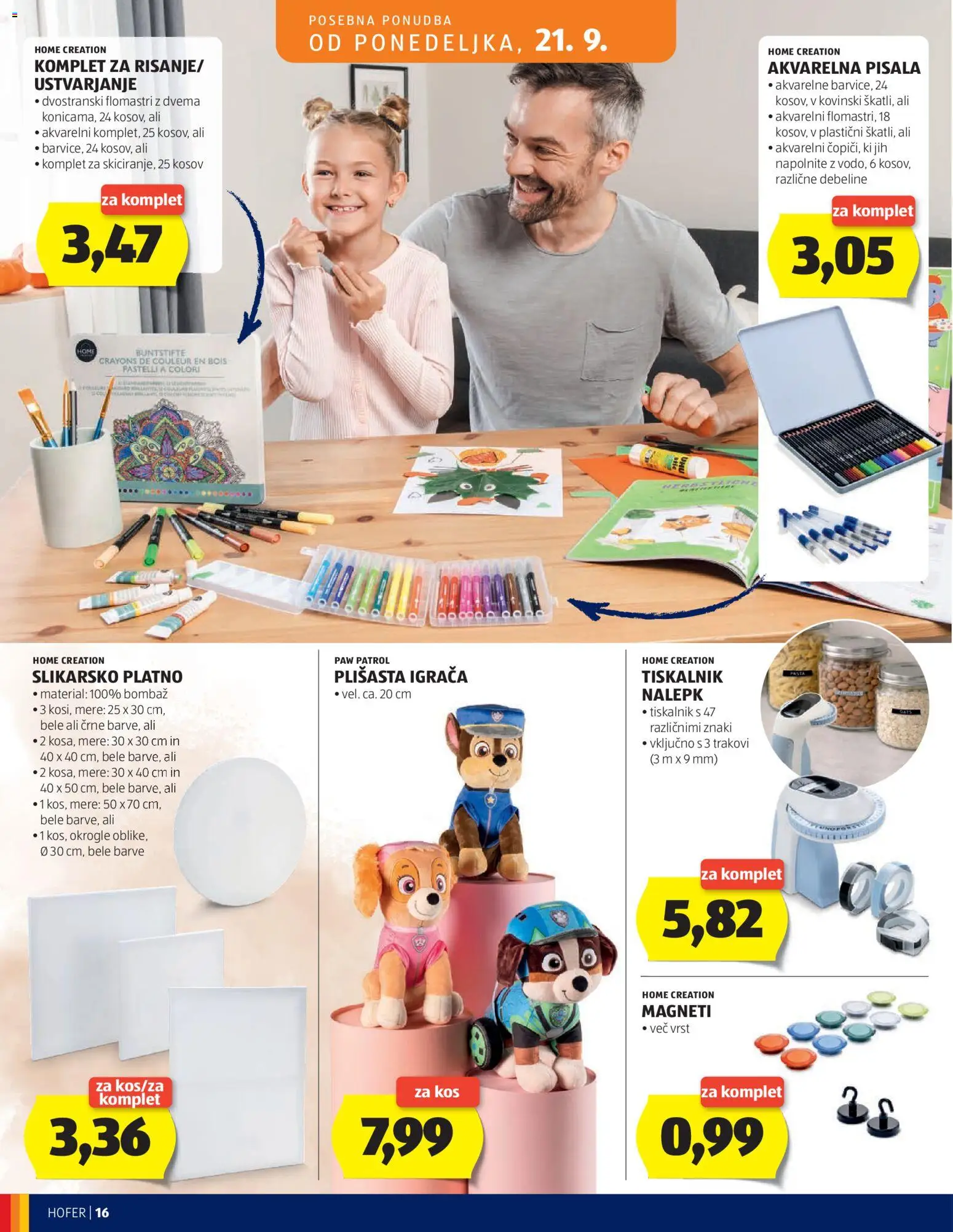 Hofer SI katalog | vrijedi od 16.09.2026 | Stranica: 16