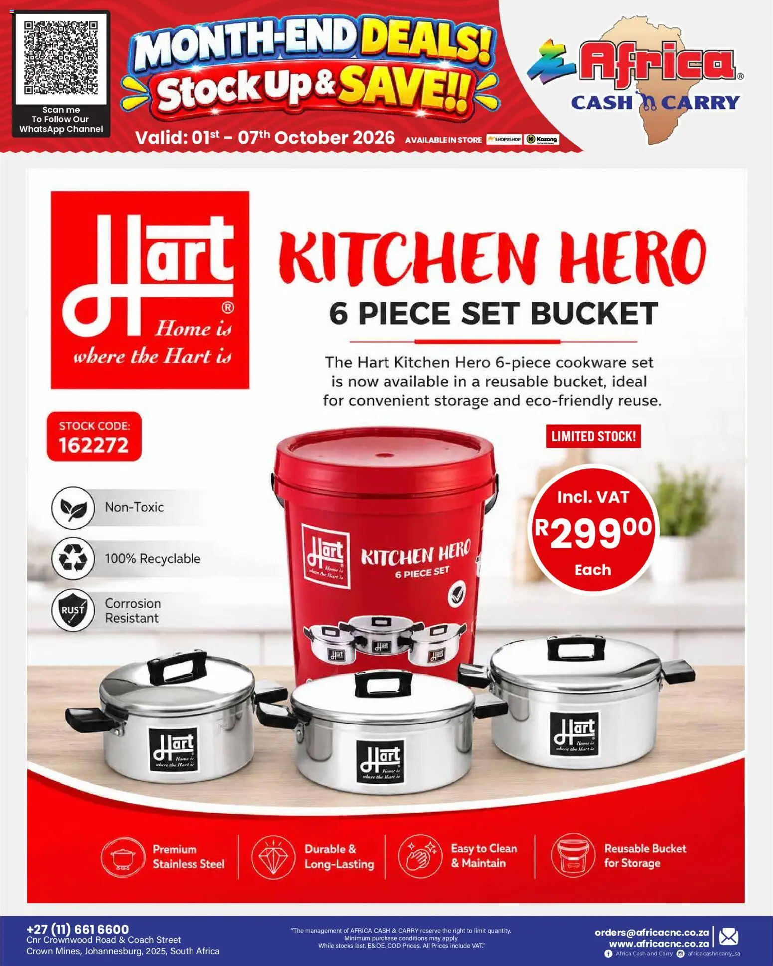 New Africa Cash & Carry catalogue – valid from 01/10/2026 | Page: 49 | Products: Cookware, Stock