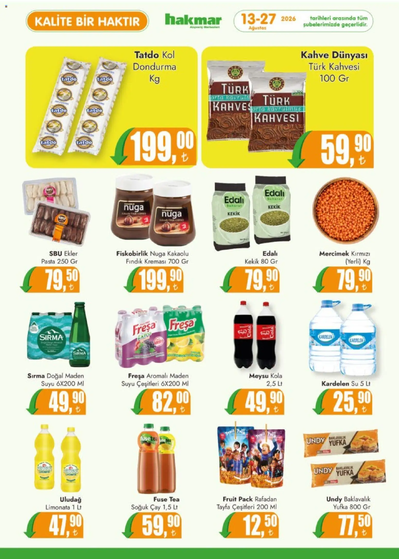 Hakmar Katalog - 13 Ağustos 2026 tarihinden itibaren geçerlidir | Sayfa: 6 | Ürünler: Çay, Baharat, Kekik, Soğuk çay