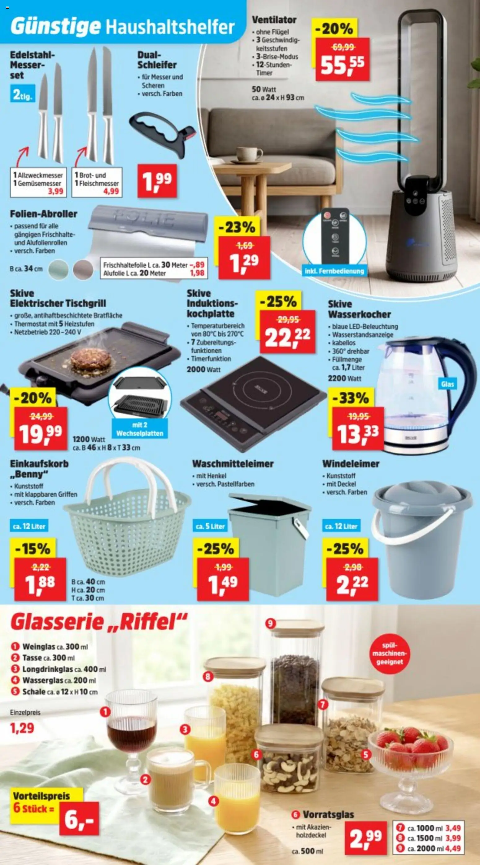 Thomas Philipps Prospekt – gültig ab 08.06.2026 | Seite: 14 | Produkte: Wasserkocher, Ventilator, Brot, Kochplatte