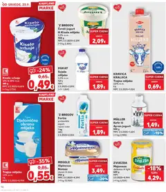 Kefir ili Ayran jogurt, Kefir ili Ayran jogurt 500 g - Pregled kataloga iz trgovine Kaufland, vrijedi od 23.09.2026 | Stranica: 16