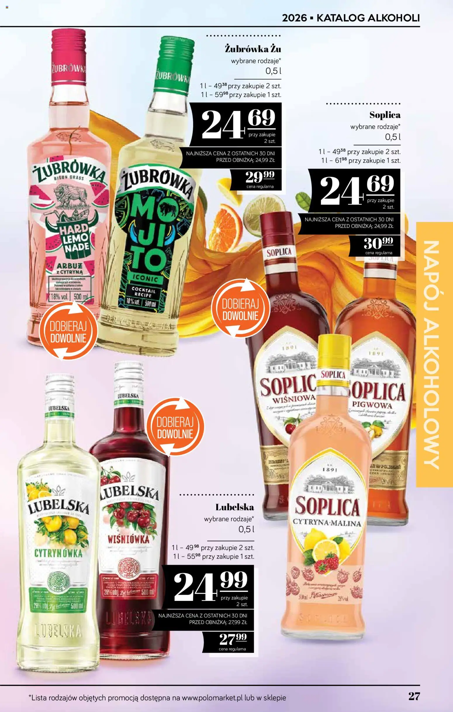 POLOmarket katalog - Alkoholi od 16.07.2026 | Strona: 27 | Produkty: Cytryna, Arbuz, Żubrówka