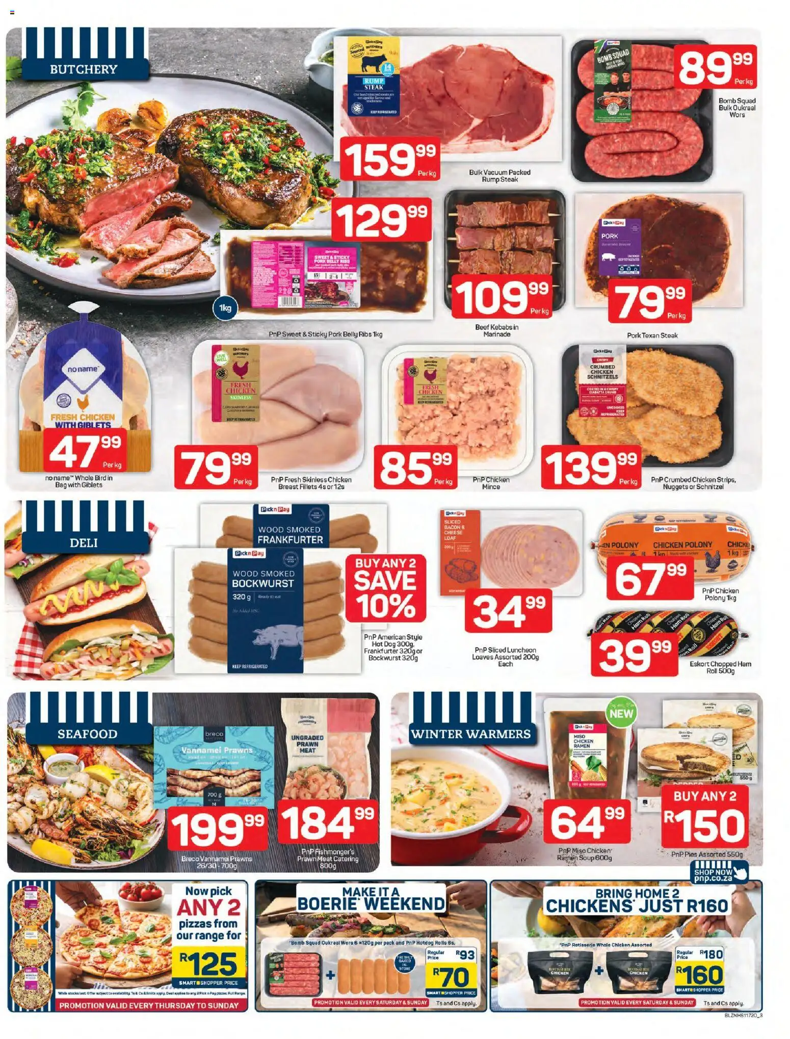 New Pick n Pay catalogue – valid from 18.05.2026 | Page: 3 | Products: Steak, Ribs, Pork, Marinade