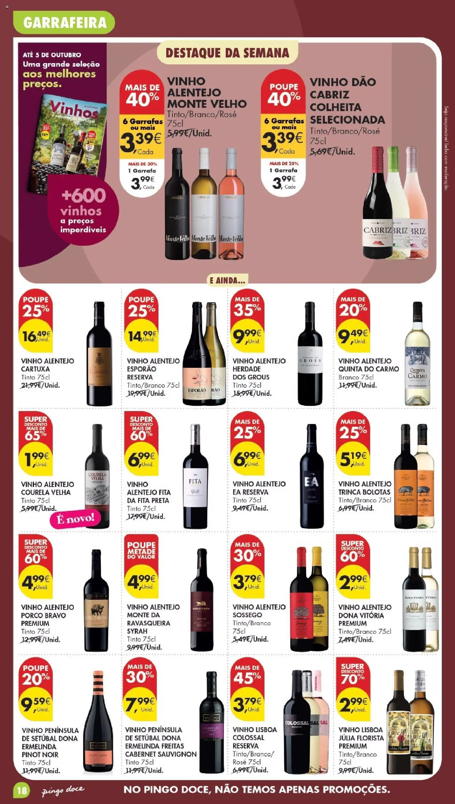 Pingo Doce Poupe Esta Semana Lojas Grandes │ válido de 29/09/2026 | Página: 18 | Produtos: Sal, Vinho