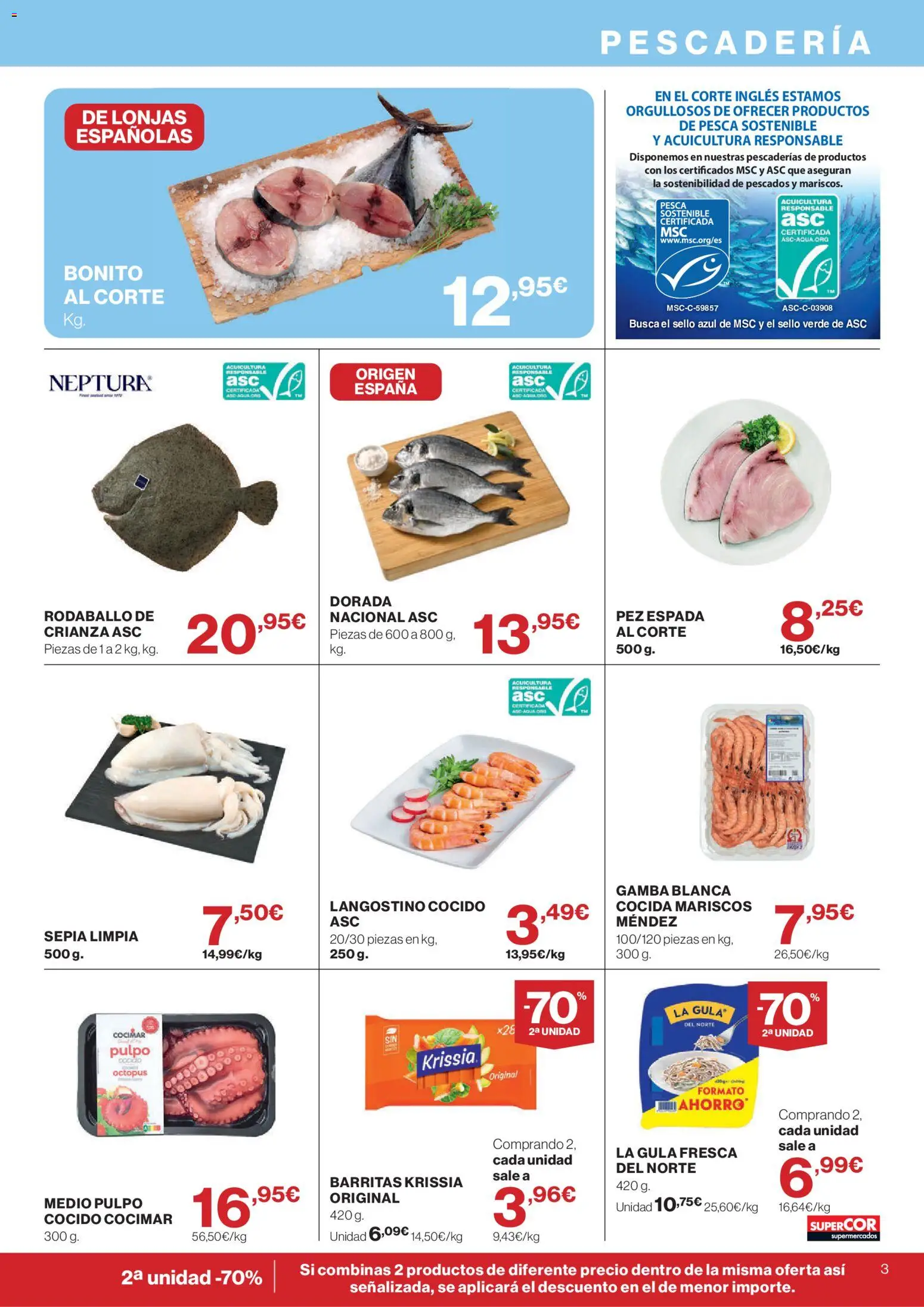Supercor folleto │ válido desde el 30/07/2026 | Página: 3 | Productos: Langostino, Gamba