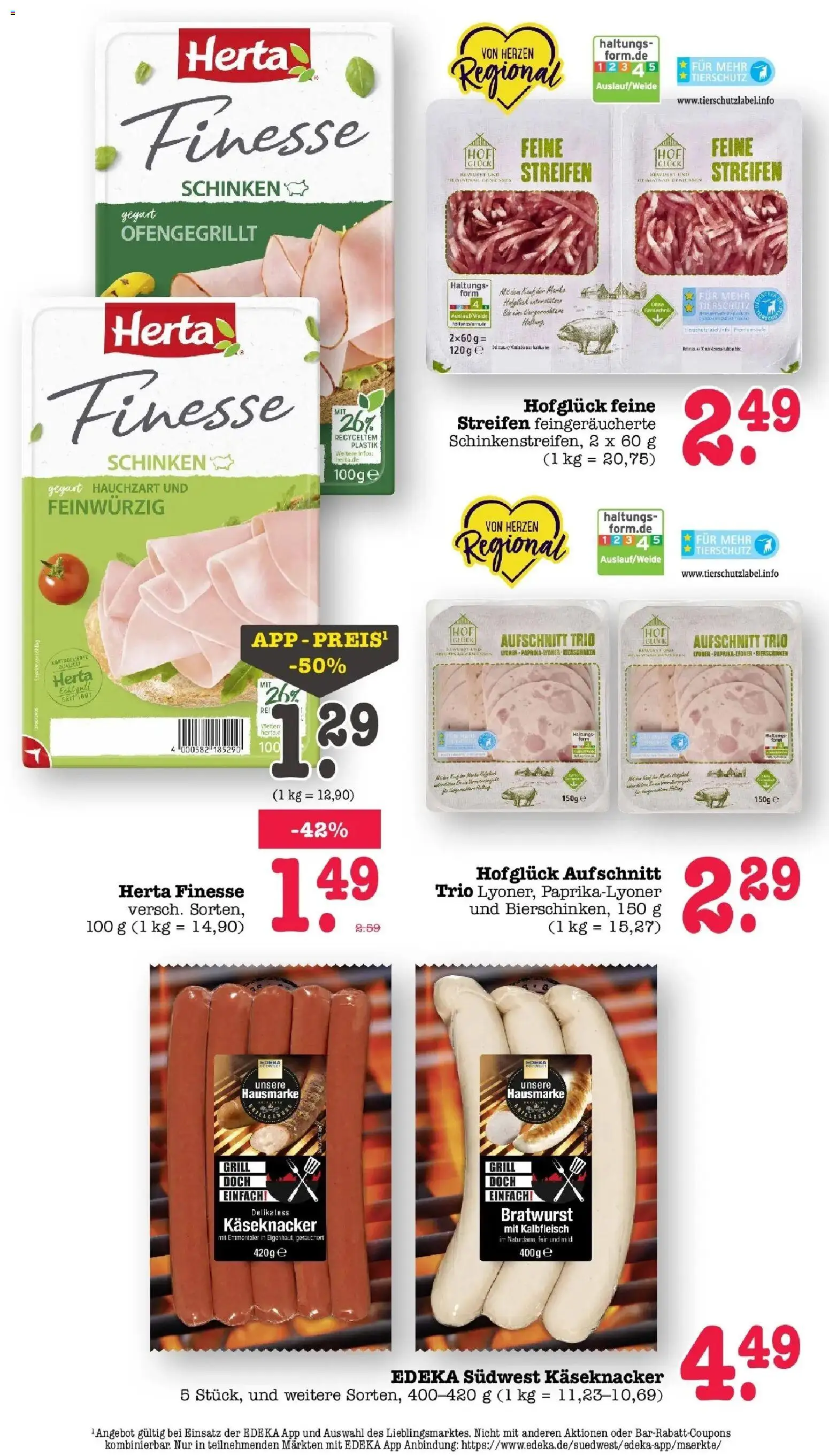 Edeka Prospekt Bühlertal (ab 10.08.2026) » Angebote Online | Seite: 34 | Produkte: Grill, Bratwurst, Schinken, Herta finesse